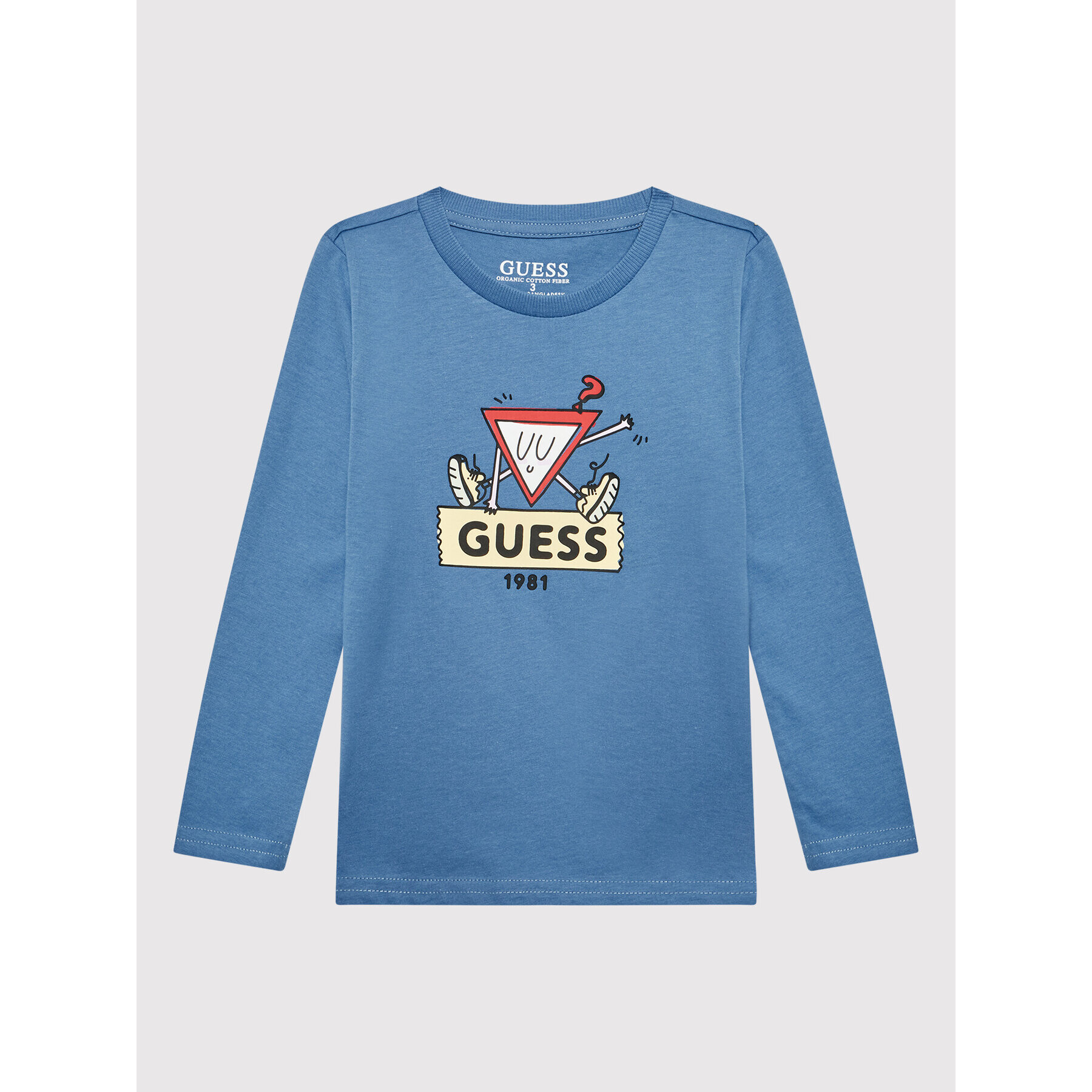 Guess Halenka N2YI03 K8HM0 Modrá Regular Fit - Pepit.cz