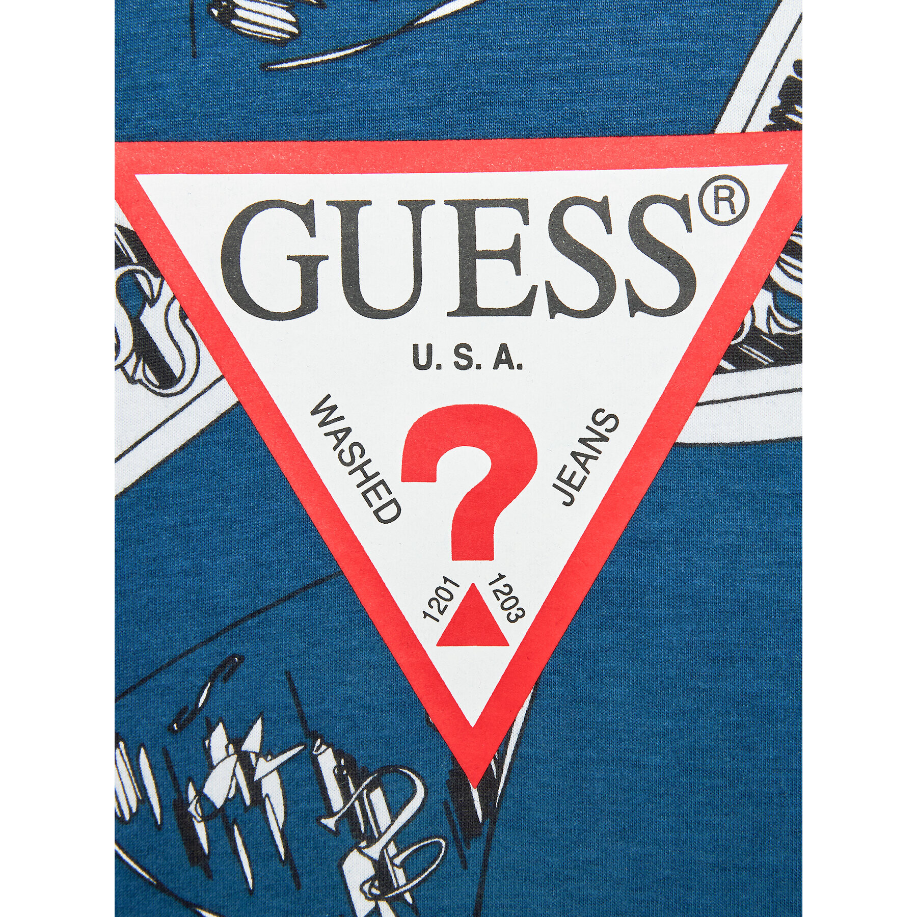 Guess Halenka N3BI04 I3Z13 Modrá Regular Fit - Pepit.cz