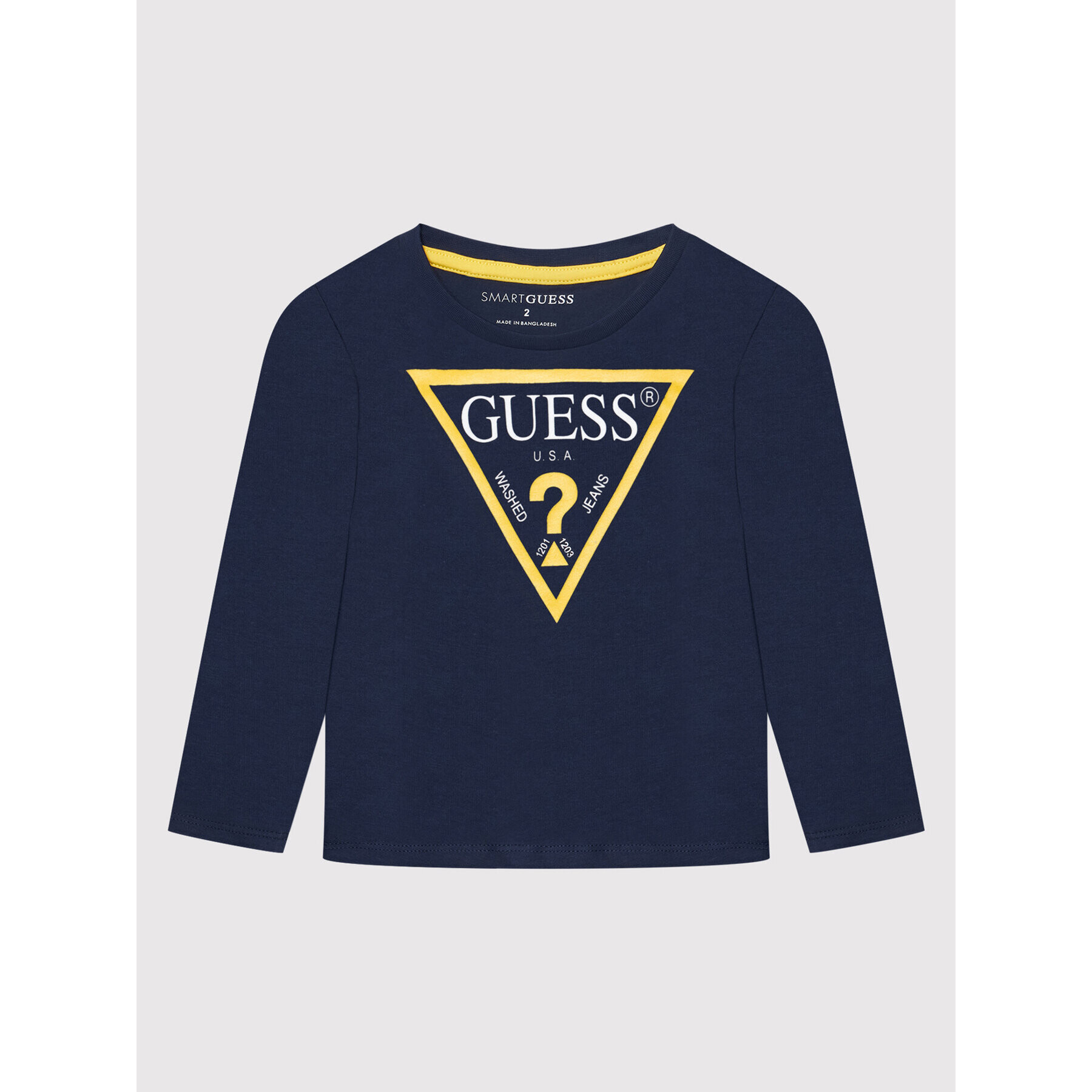 Guess Halenka N84I24 K8HM0 Tmavomodrá Regular Fit - Pepit.cz