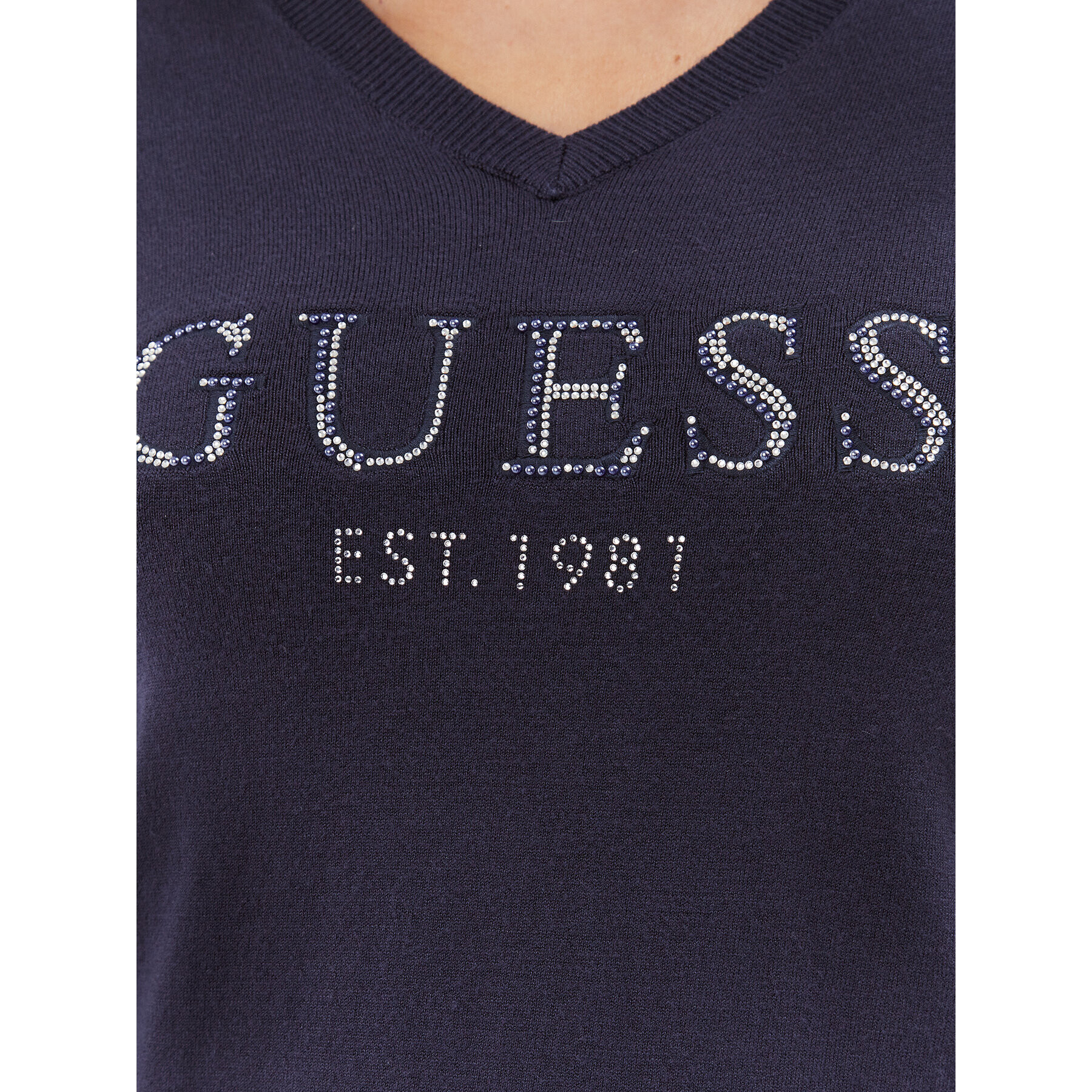 Guess Halenka W3BR24 Z2NQ2 Tmavomodrá Regular Fit - Pepit.cz