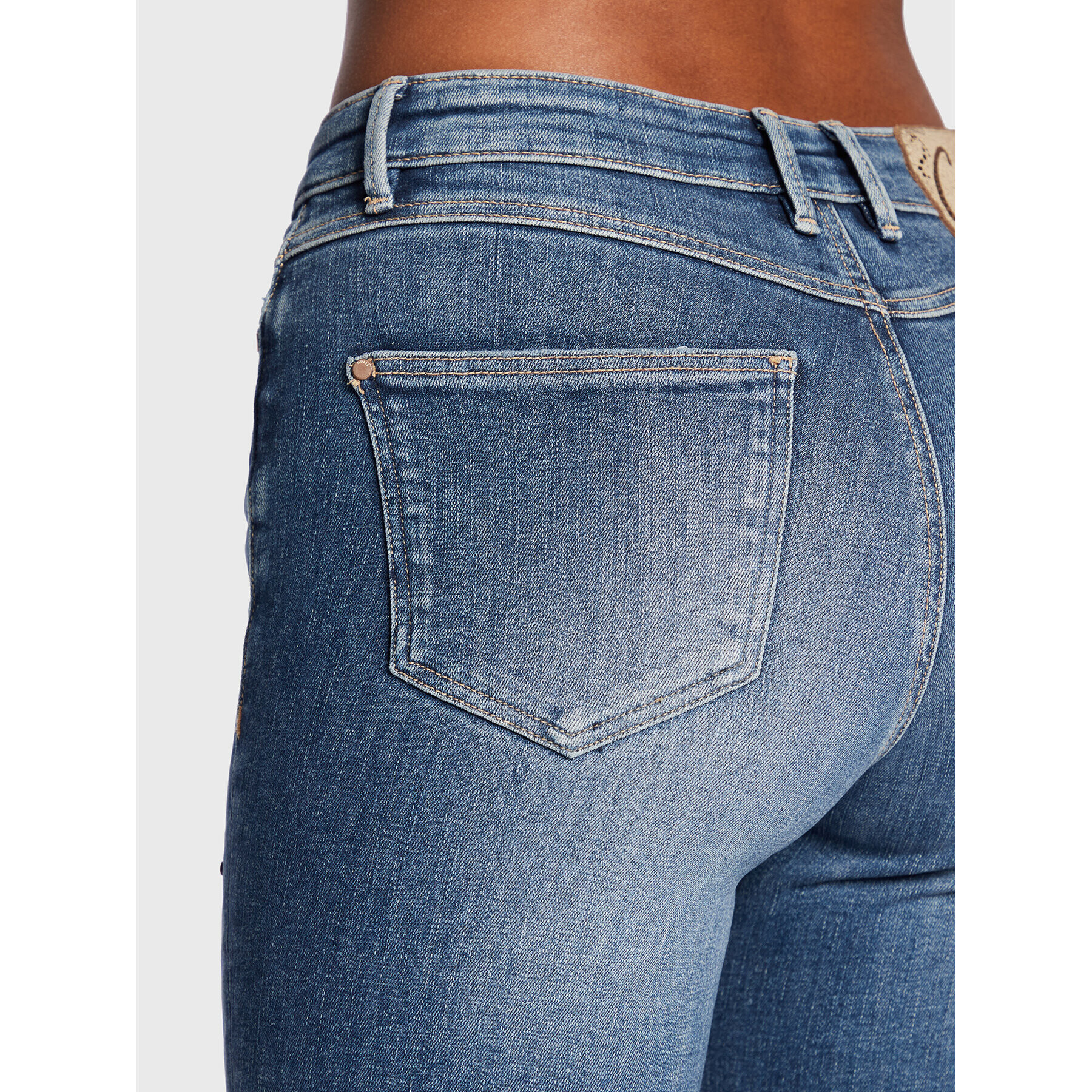 Guess Jeansy 1981 W2BA93 D4T81 Modrá Skinny Fit - Pepit.cz