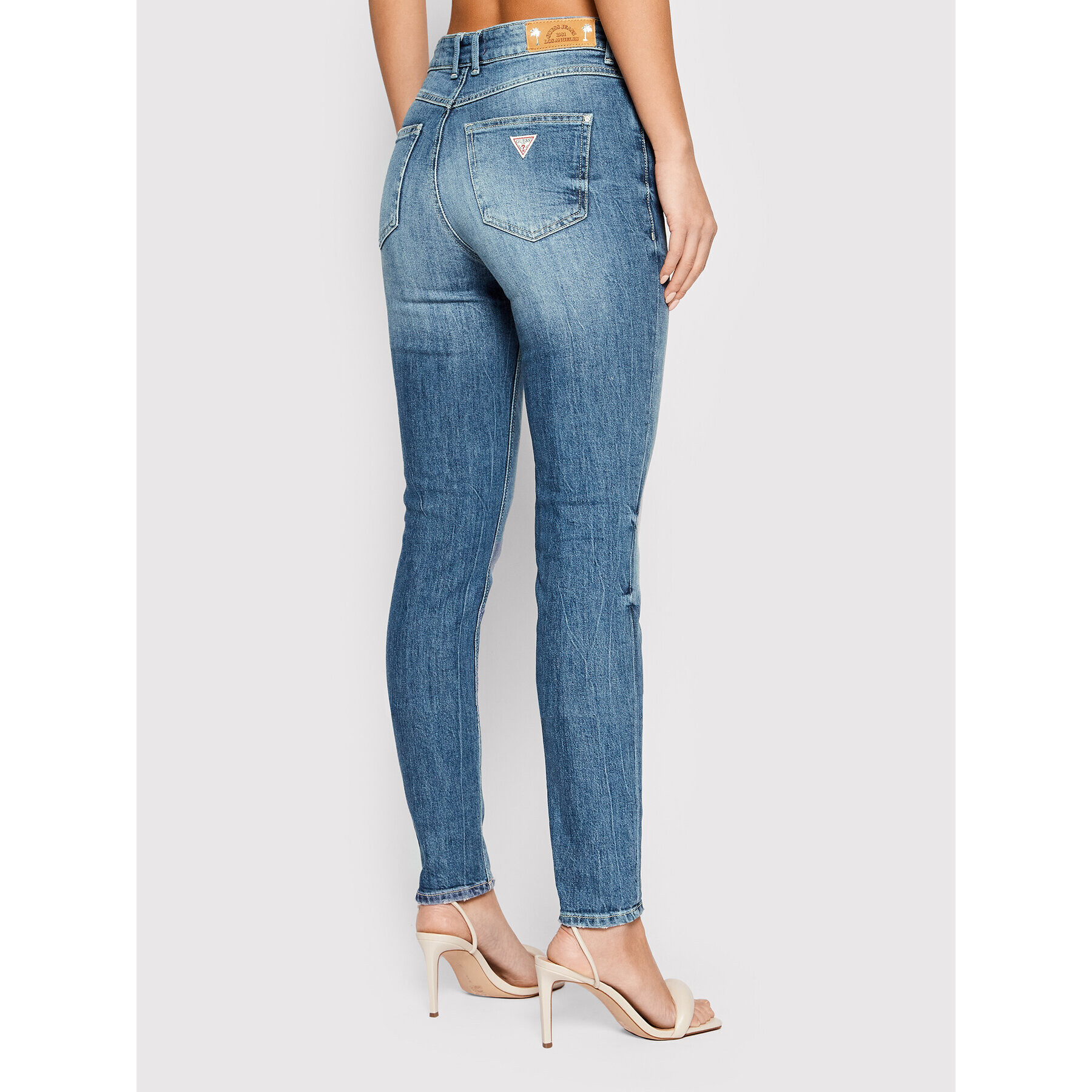 Guess Jeansy 1981 W2GA46 D4MS2 Modrá Skinny Fit - Pepit.cz