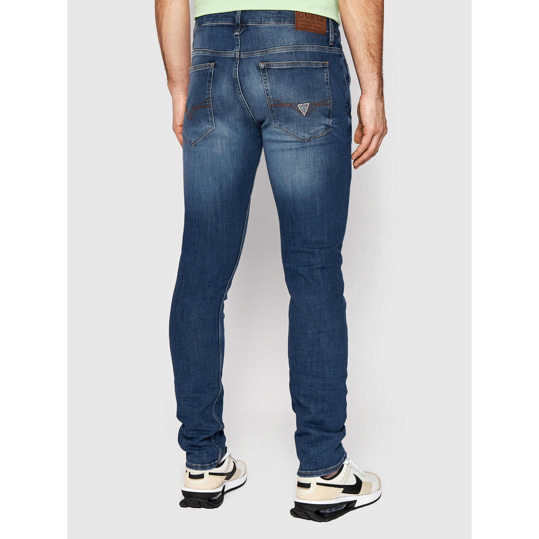 Guess Jeansy Adam M2GA81 D4ME1 Tmavomodrá Skinny Fit - Pepit.cz