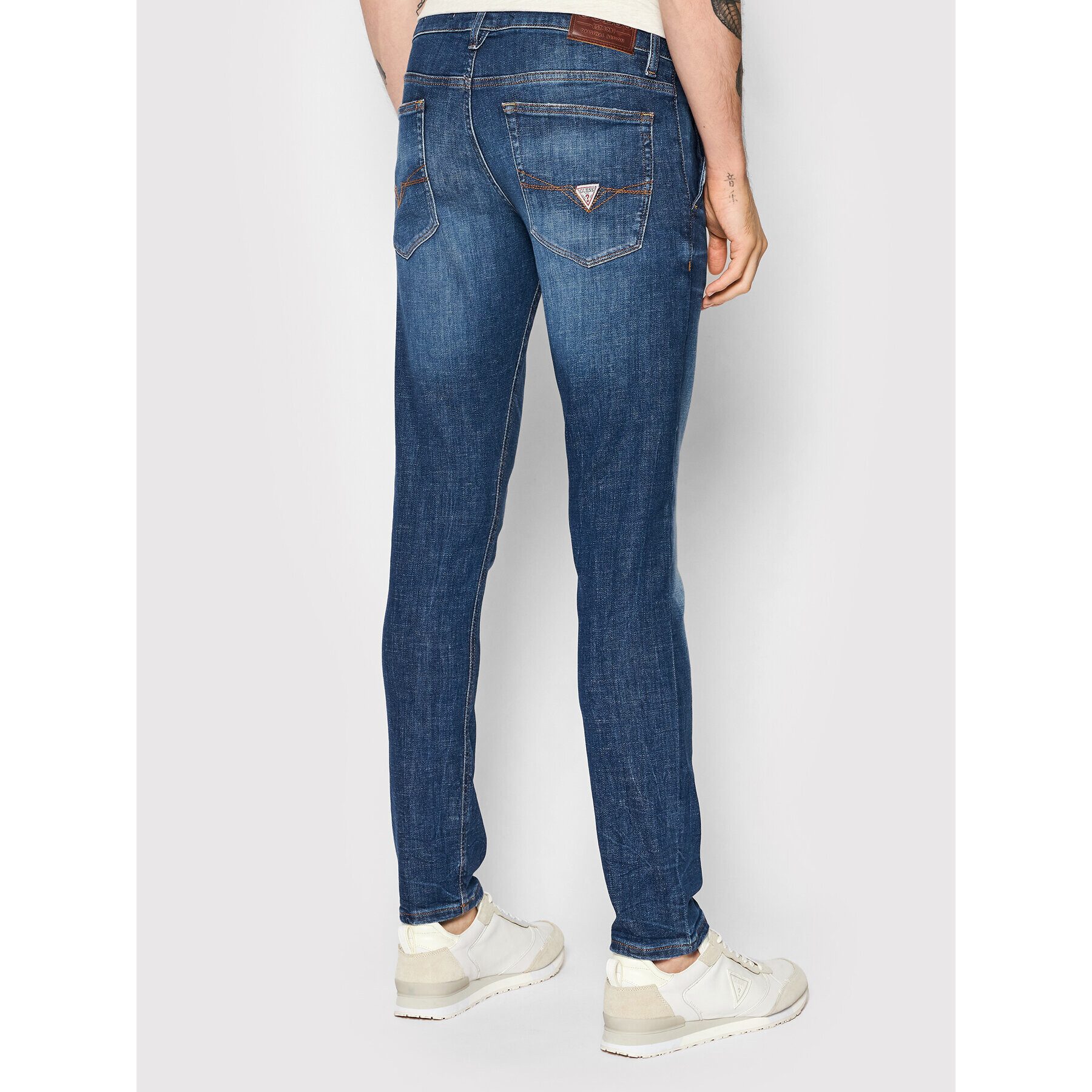 Guess Jeansy Adam M2RA81 D46AD Modrá Skinny Fit - Pepit.cz