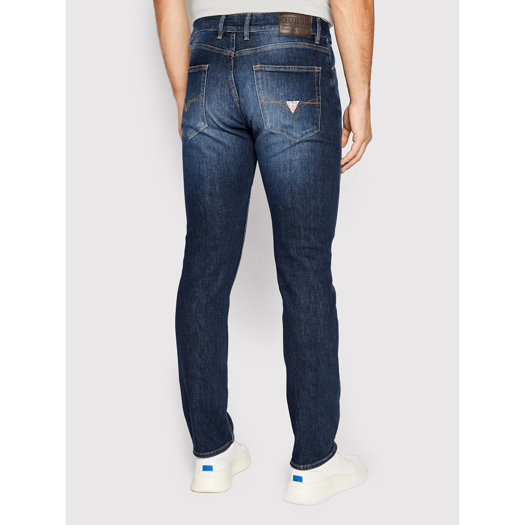 Guess Jeansy Angeles M2YAN2 D4Q41 Tmavomodrá Slim Fit - Pepit.cz