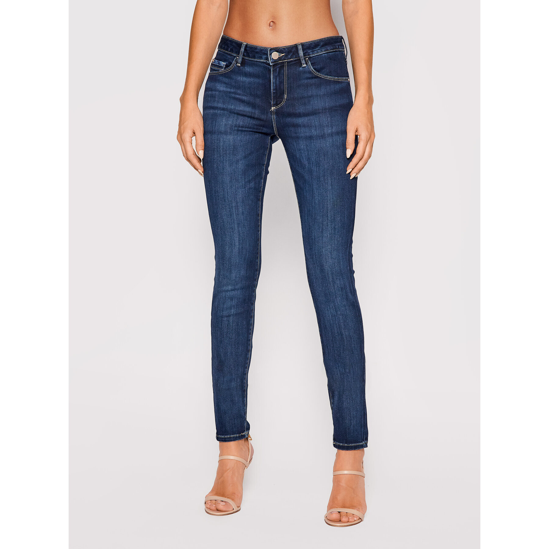 Guess Jeansy Annette W1BA99 D4H52 Tmavomodrá Skinny Fit - Pepit.cz