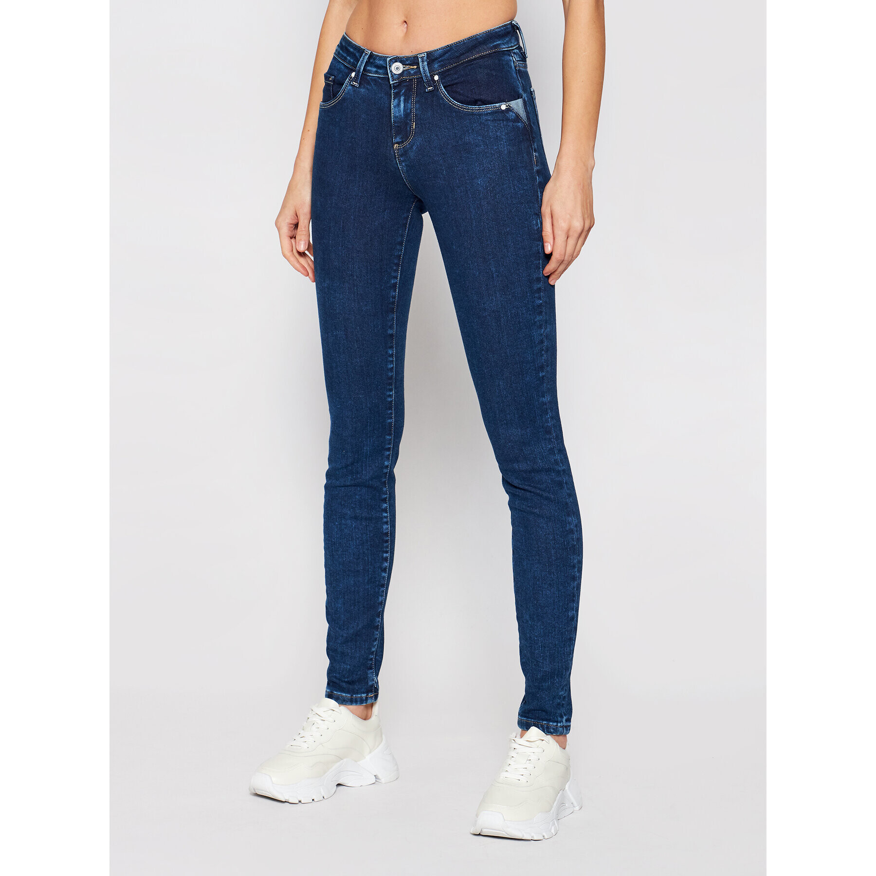 Guess Jeansy Annette W1RA99 D4663 Tmavomodrá Skinny Fit - Pepit.cz