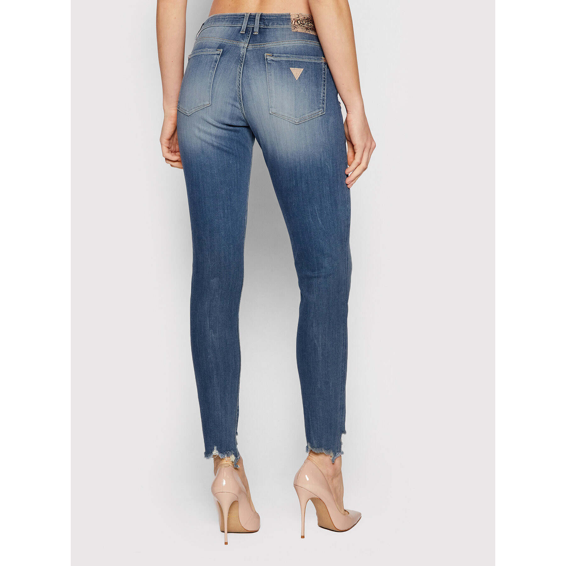 Guess Jeansy Annette W2RA99 D4KM2 Modrá Skinny Fit - Pepit.cz