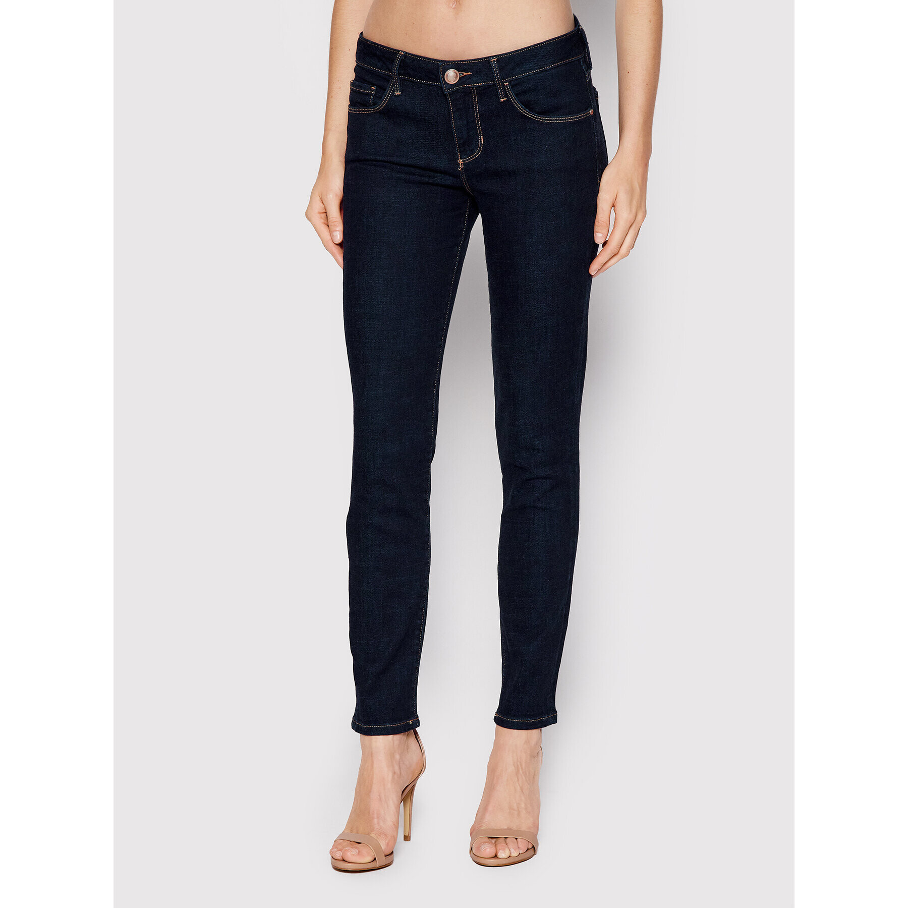 Guess Jeansy Annette W2YA99 D4H14 Tmavomodrá Skinny Fit - Pepit.cz