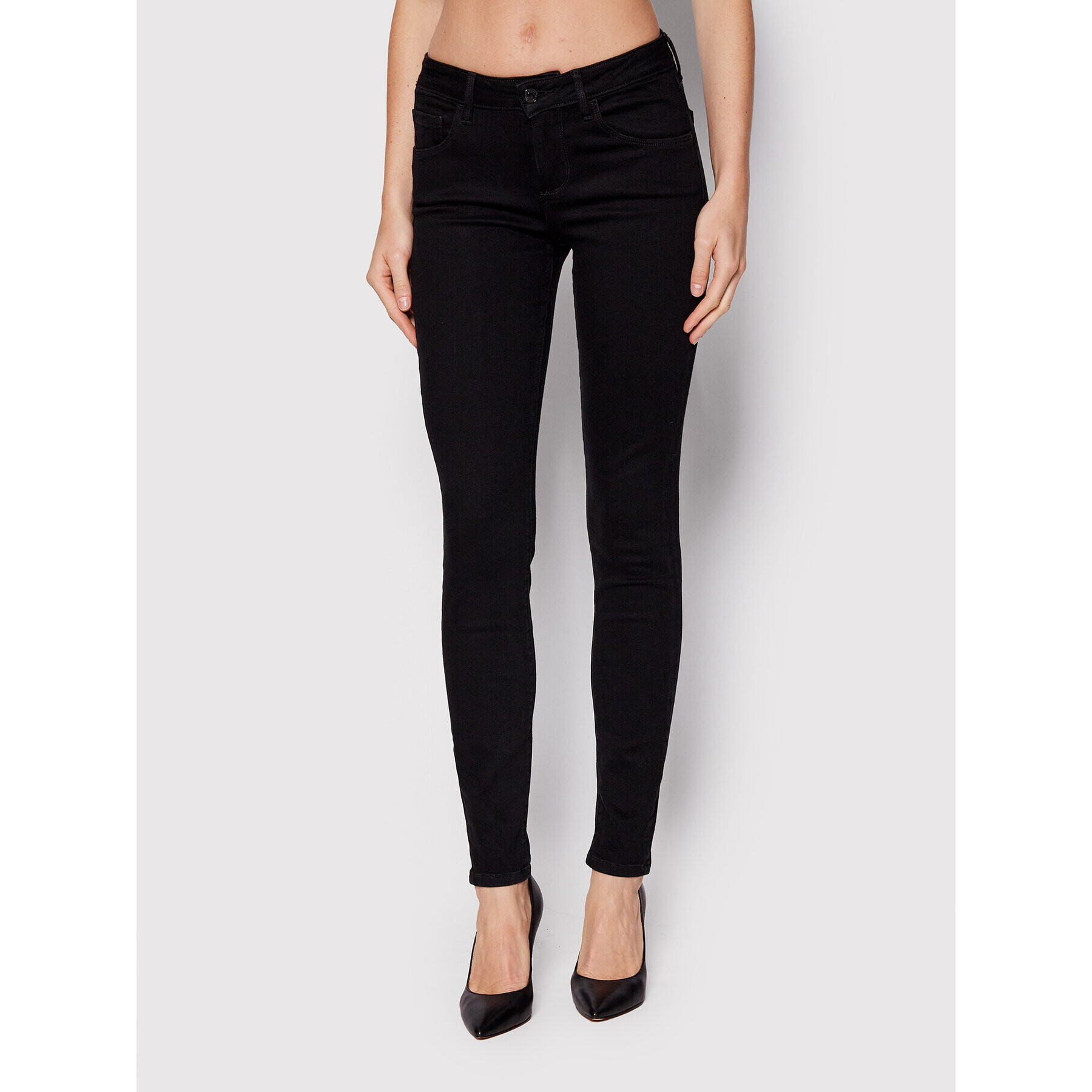 Guess Jeansy Annette W2YA99 D4PZ1 Černá Skinny Fit - Pepit.cz