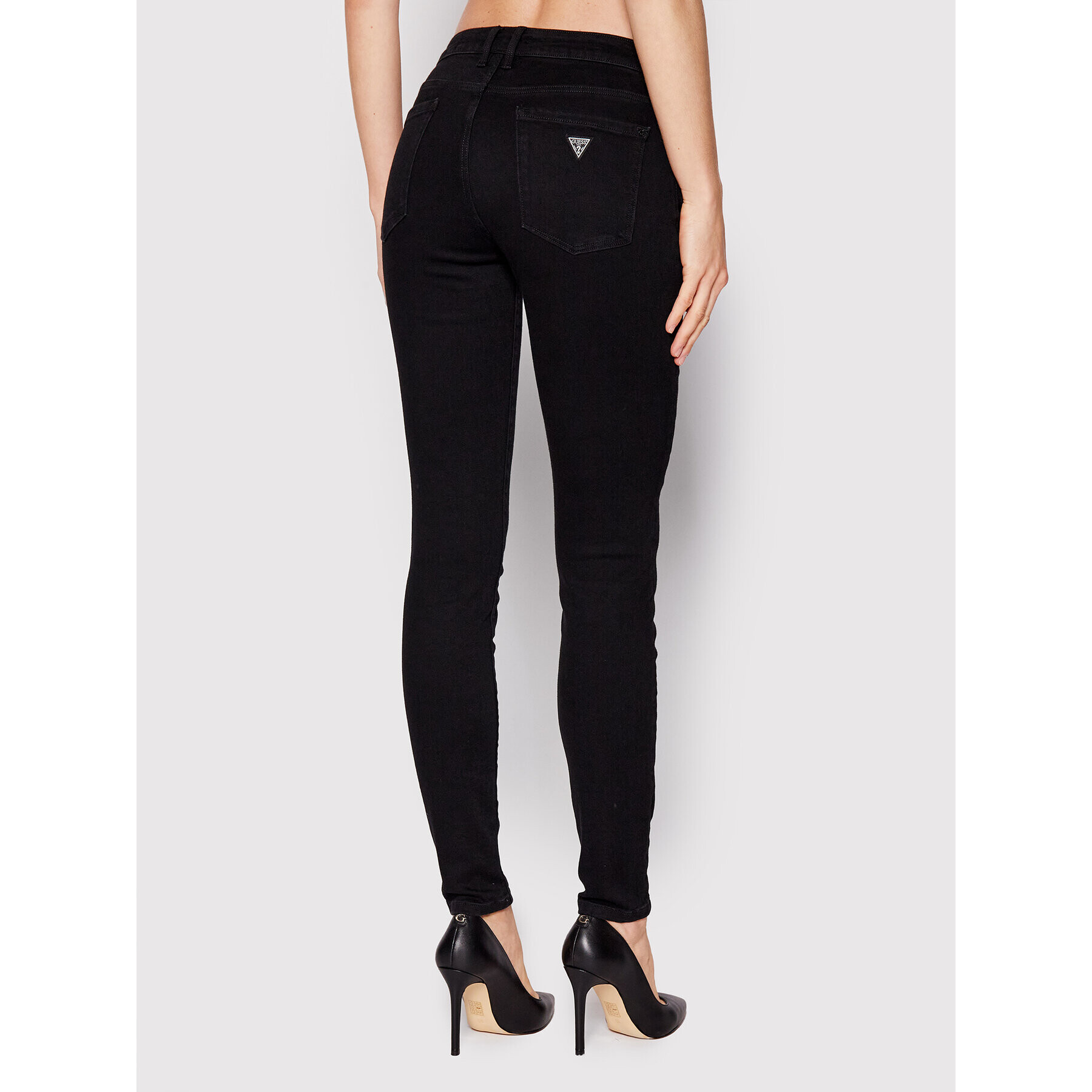 Guess Jeansy Annette W2YA99 D4PZ1 Černá Skinny Fit - Pepit.cz