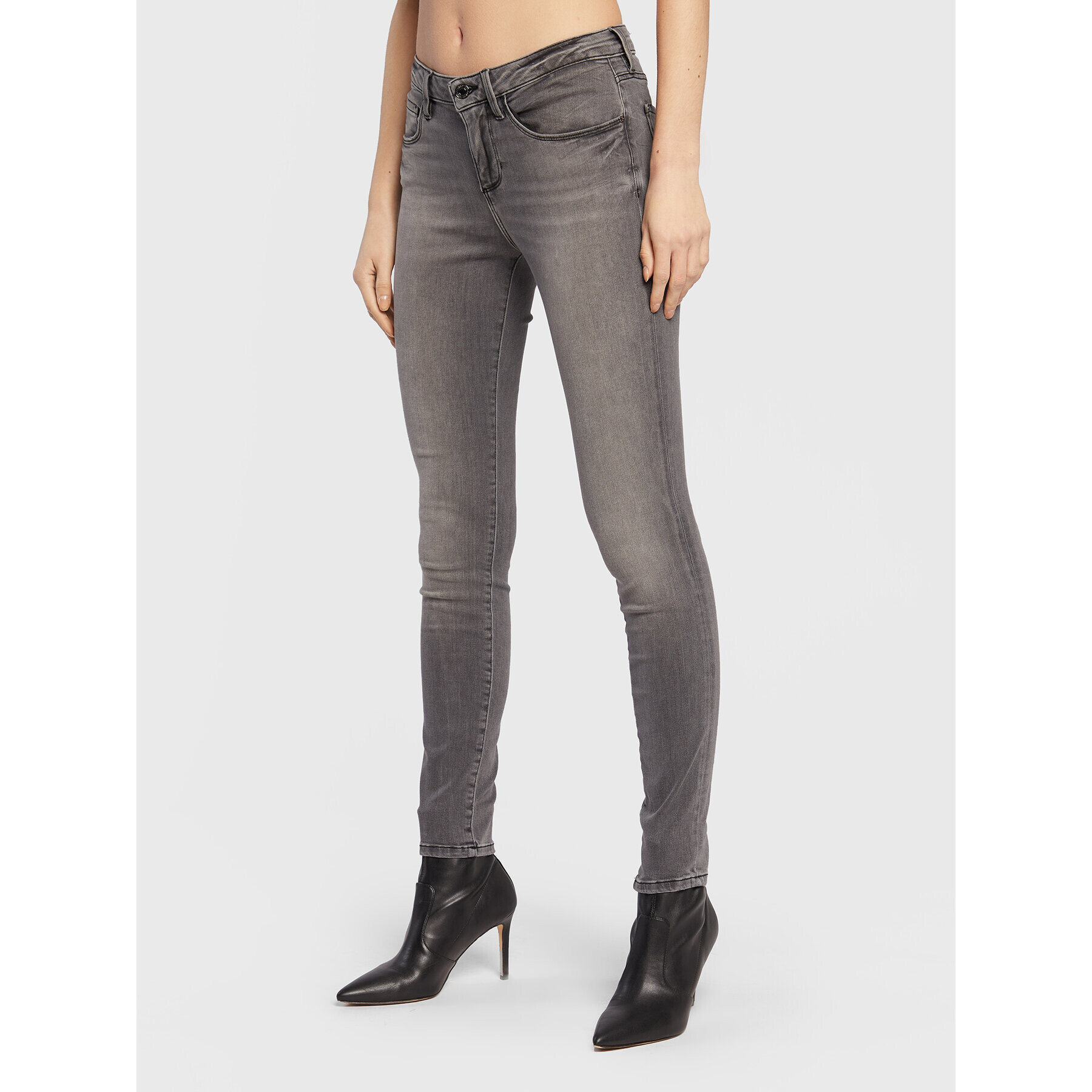 Guess Jeansy Annette W2YA99 D4PZ2 Šedá Skinny Fit - Pepit.cz