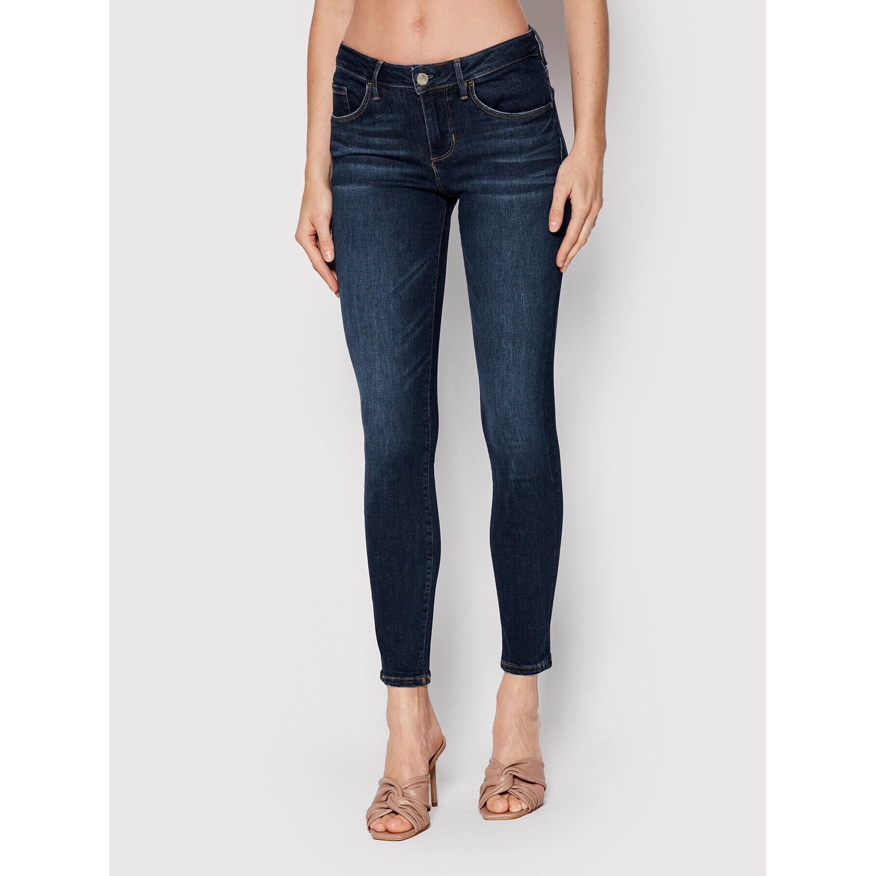 Guess Jeansy Annette W2YA99 D4Q03 Tmavomodrá Skinny Fit - Pepit.cz