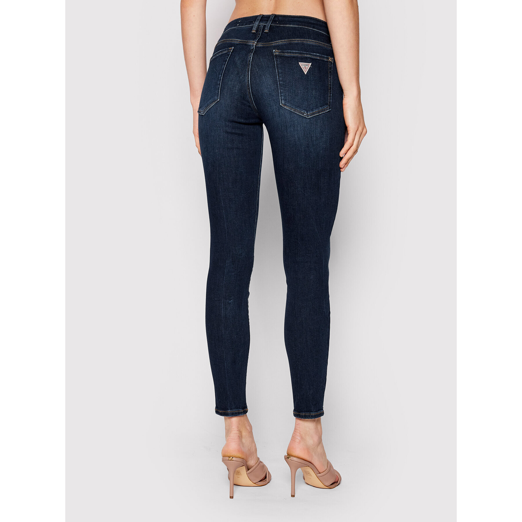 Guess Jeansy Annette W2YA99 D4Q03 Tmavomodrá Skinny Fit - Pepit.cz