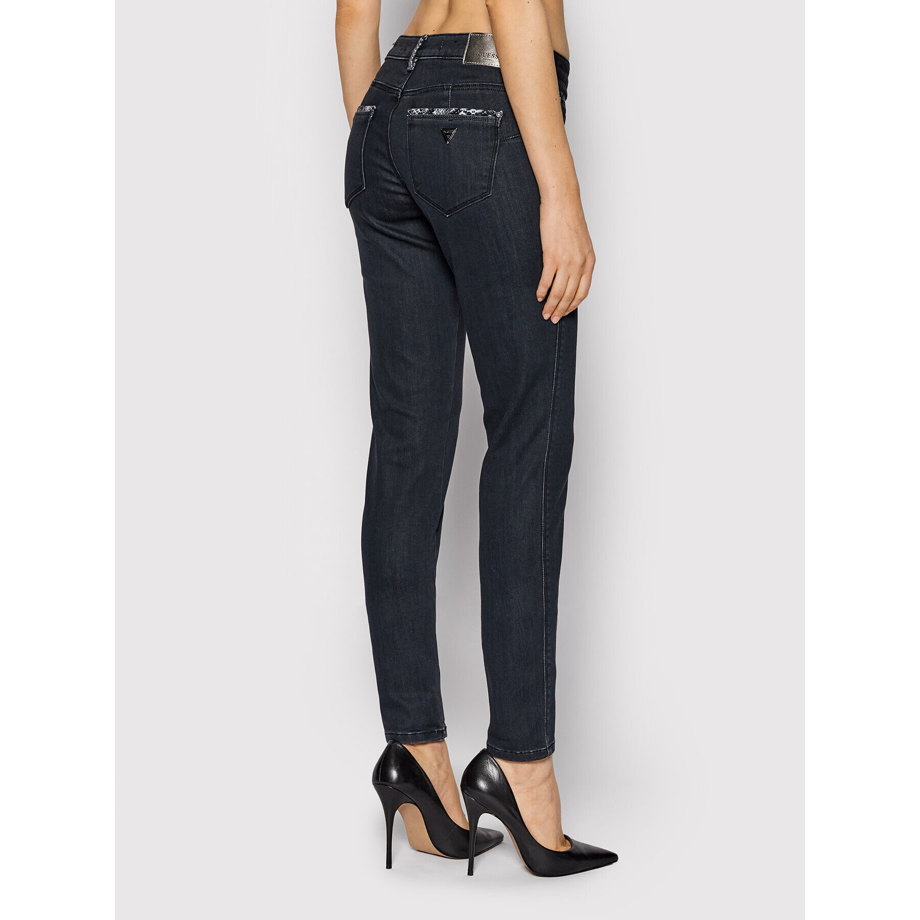 Guess Jeansy Curve X W1BAJ2 D4H81 Černá Skinny Fit - Pepit.cz