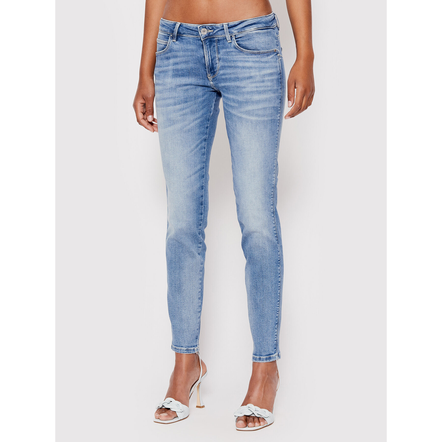 Guess Jeansy Curve X. W2YAJ2 D4Q01 Modrá Skinny Fit - Pepit.cz