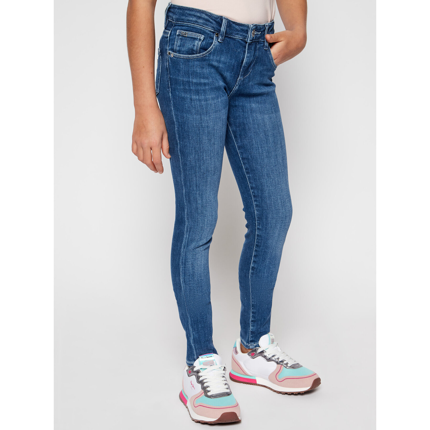 Guess Jeansy J1RA17 D4AK0 Modrá Skinny Fit - Pepit.cz