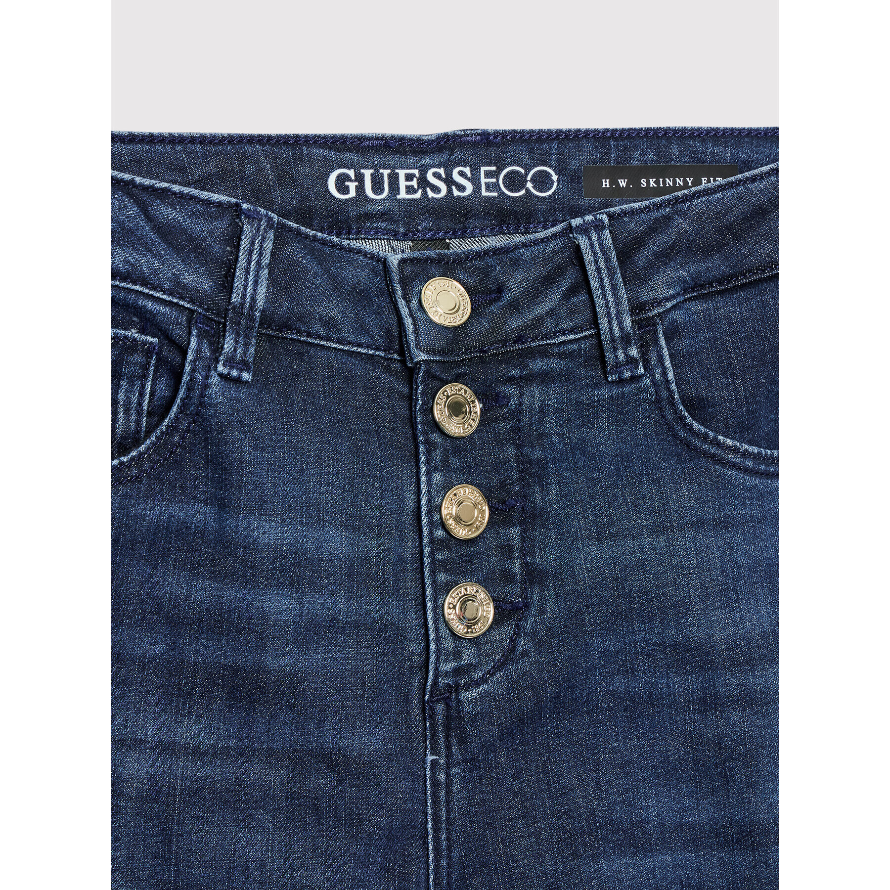 Guess Jeansy J2YA17 D4PL1 Tmavomodrá Skinny Fit - Pepit.cz