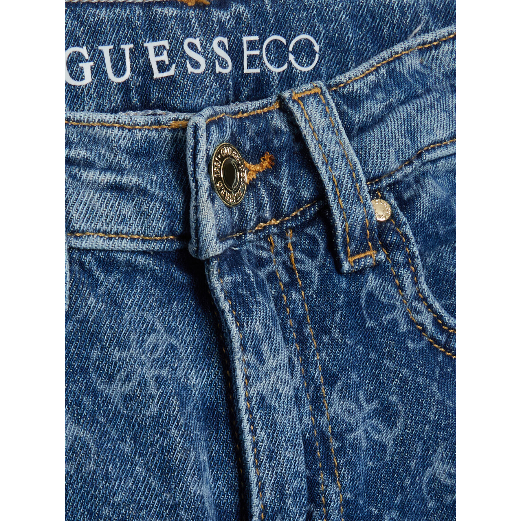 Guess Jeansy J3GA15 D4WF0 Modrá Relaxed Fit - Pepit.cz