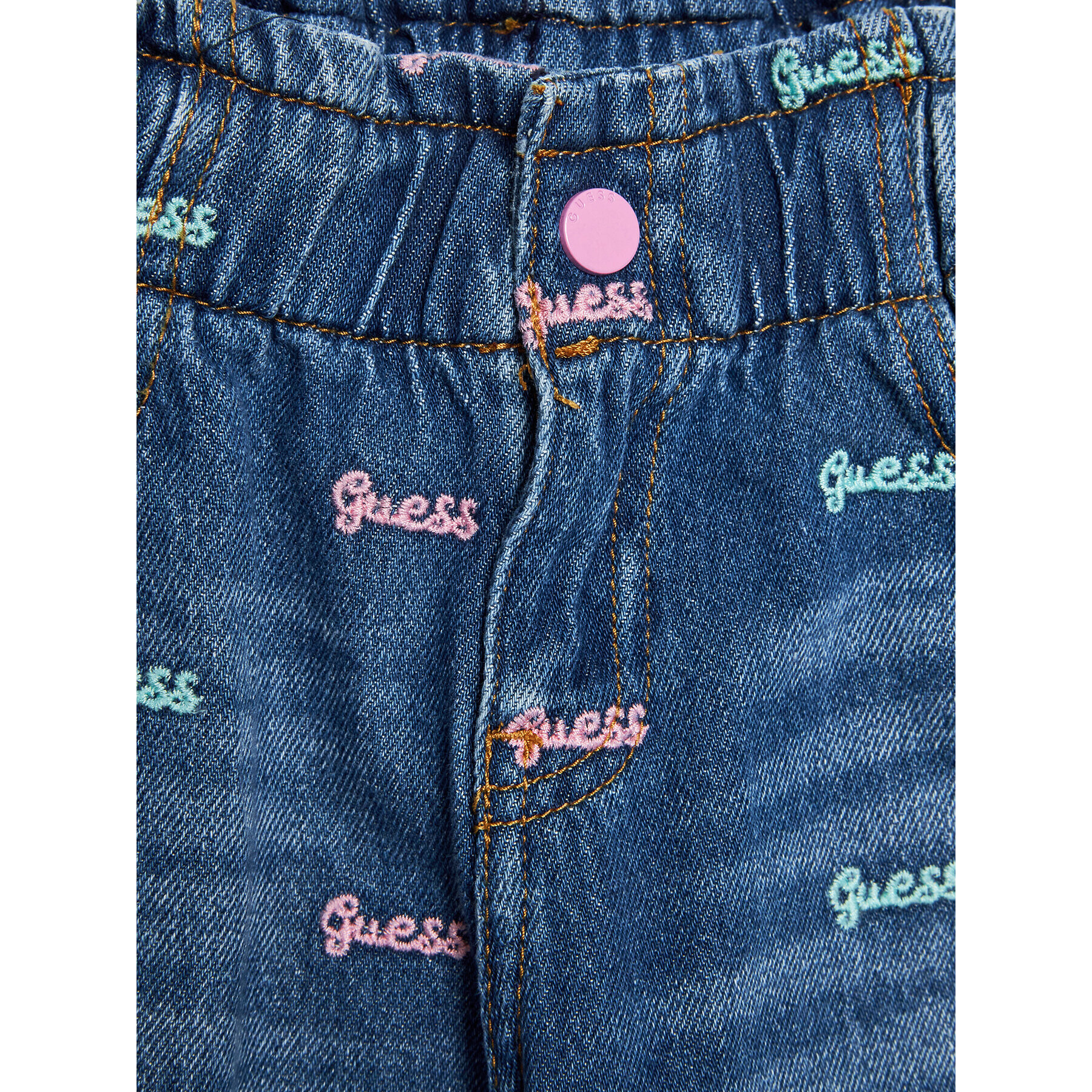 Guess Jeansy K3RA04 D4YA0 Modrá Relaxed Fit - Pepit.cz