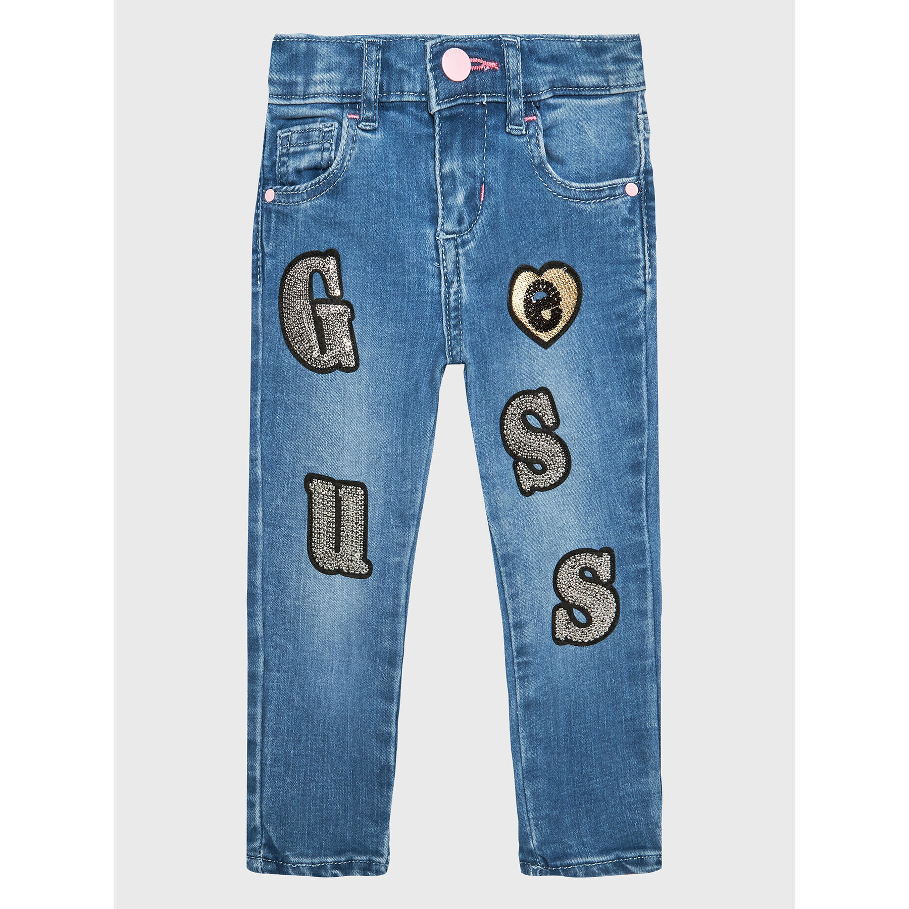 Guess Jeansy K3RA05 D4CA0 Modrá Slim Fit - Pepit.cz