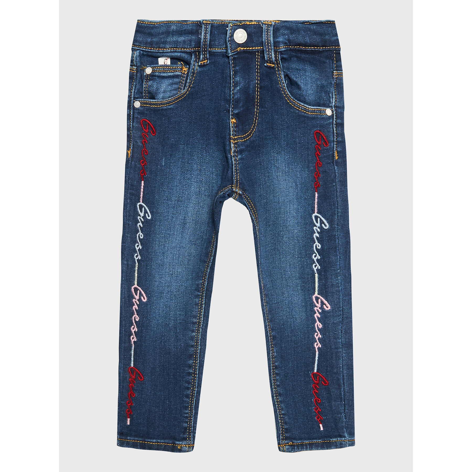 Guess Jeansy K3RA08 D4MA0 Modrá Slim Fit - Pepit.cz