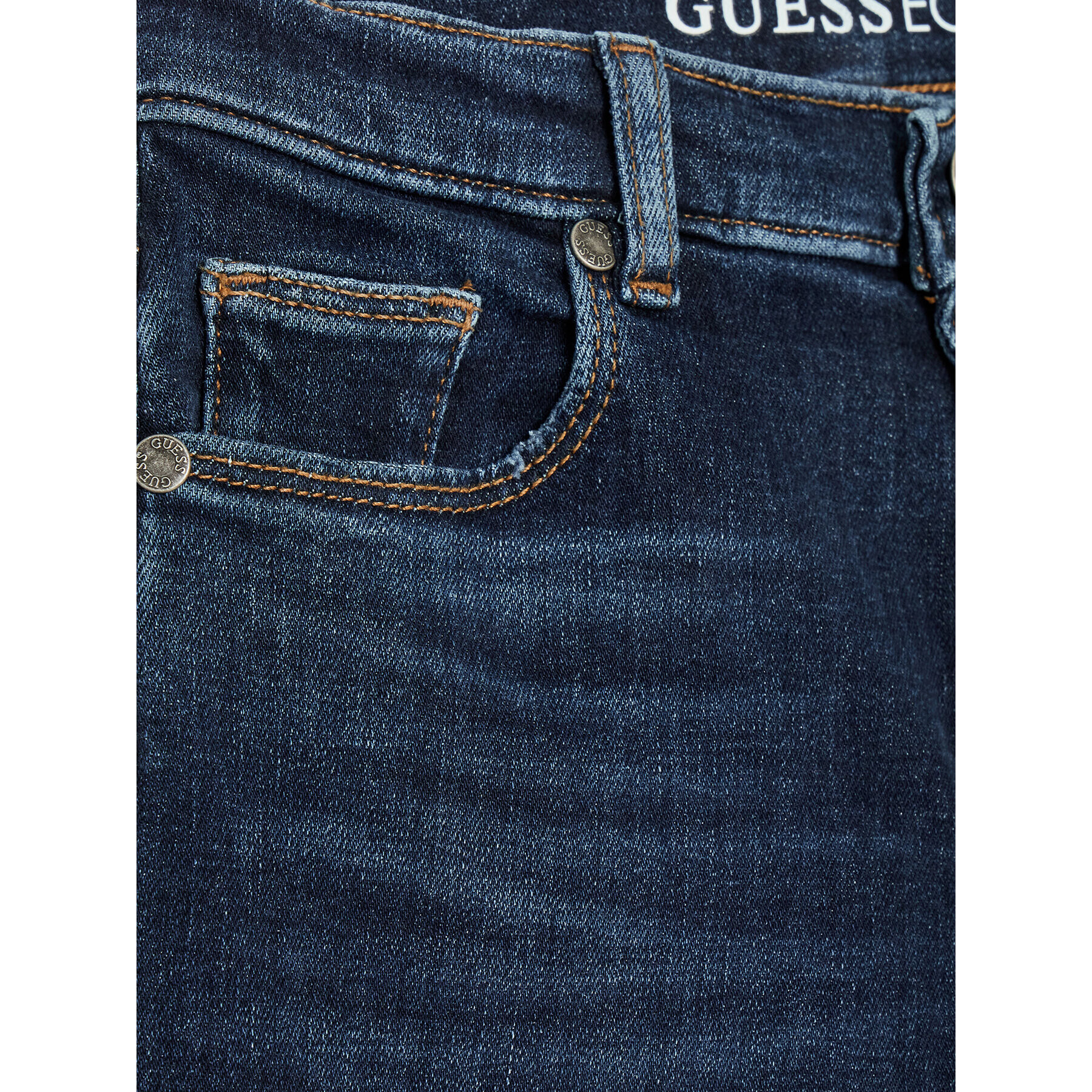 Guess Jeansy L2BA06 D4AK0 Tmavomodrá Slim Fit - Pepit.cz