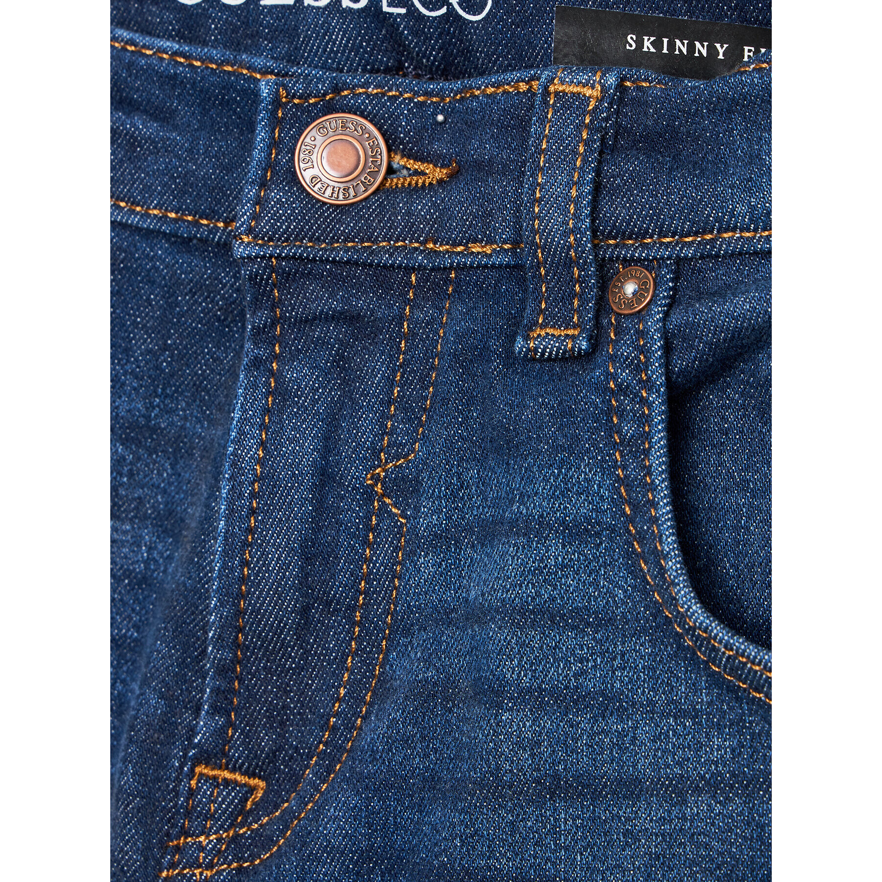 Guess Jeansy L2YA16 D4GV0 Modrá Skinny Fit - Pepit.cz