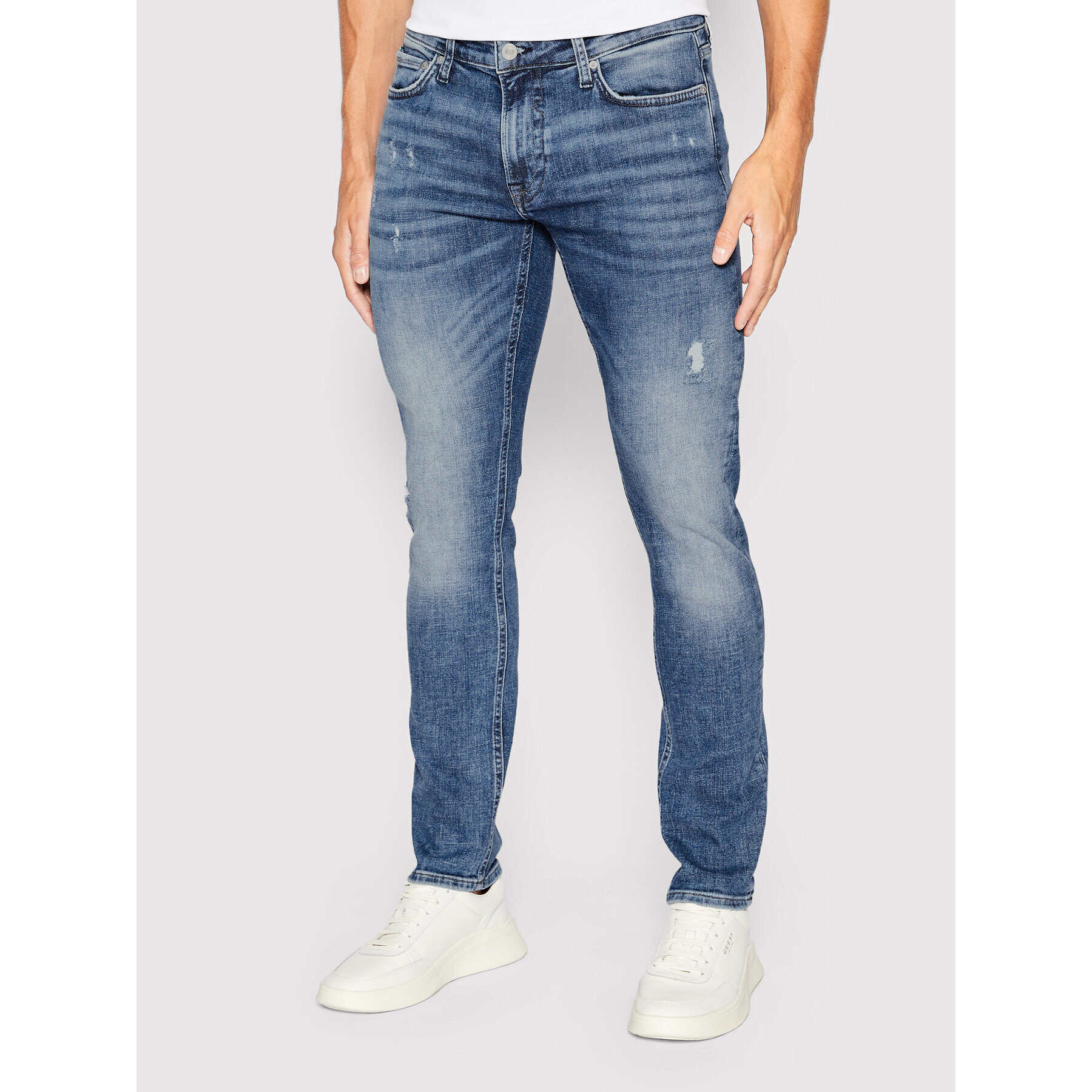 Guess Jeansy M2YAN3 D46A8 Modrá Skinny Fit - Pepit.cz