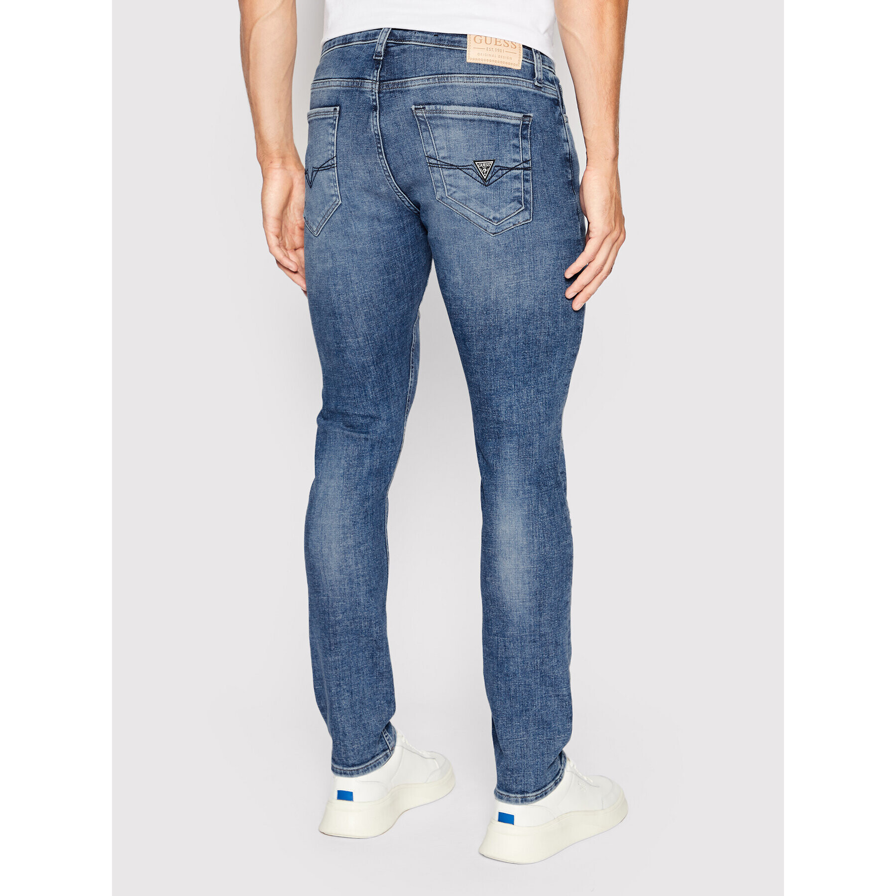 Guess Jeansy M2YAN3 D46A8 Modrá Skinny Fit - Pepit.cz