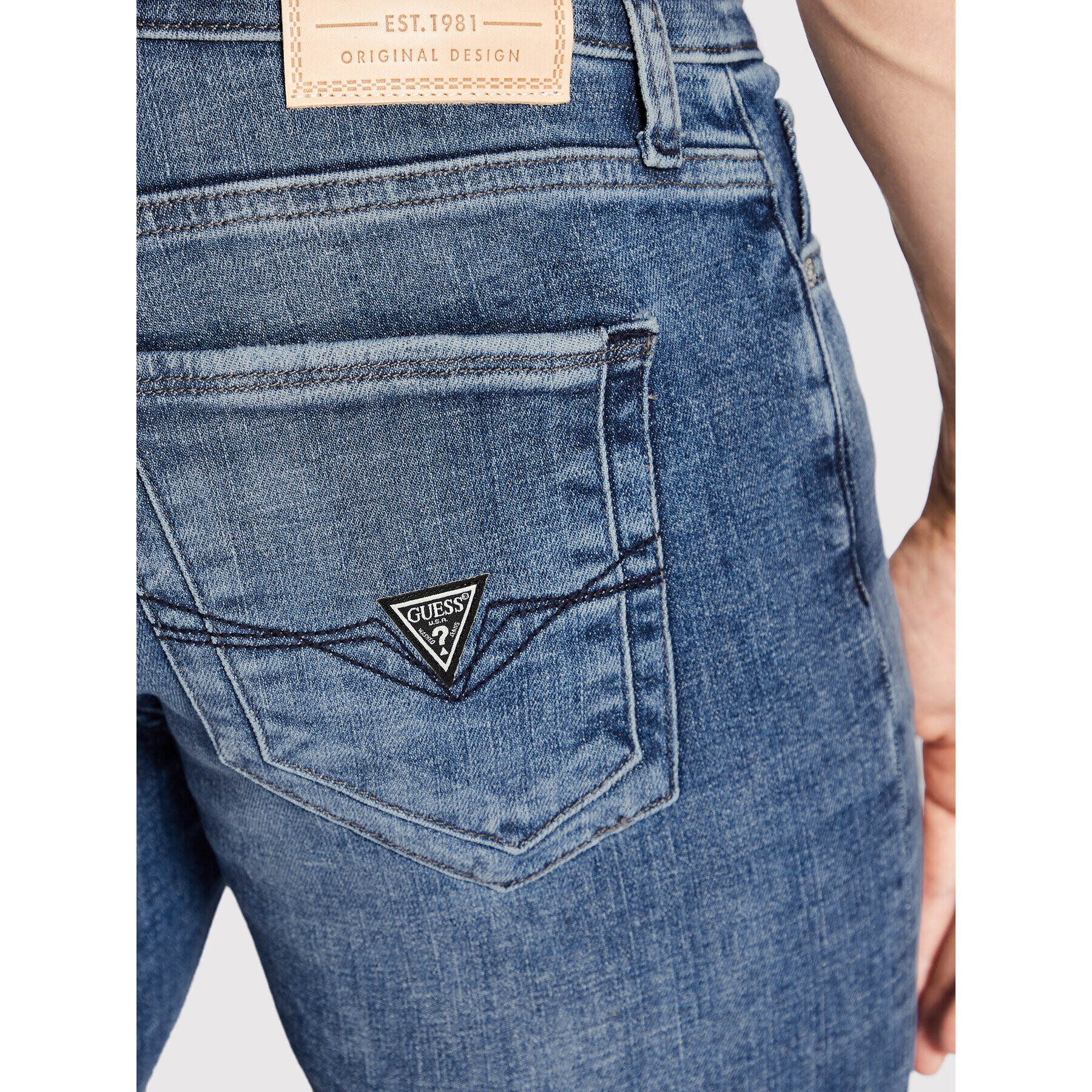 Guess Jeansy M2YAN3 D46A8 Modrá Skinny Fit - Pepit.cz