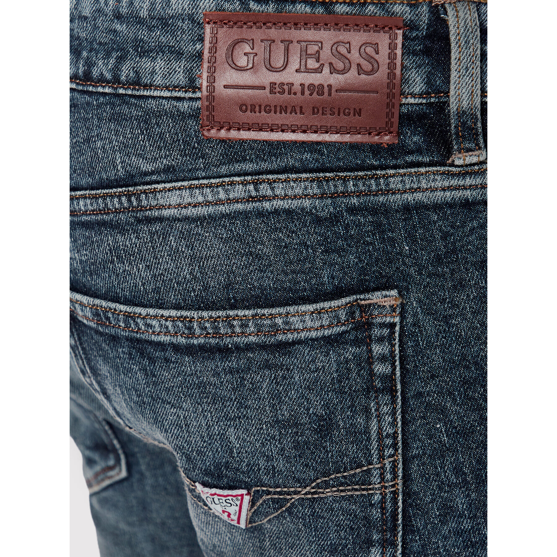 Guess Jeansy M2YAS2 D47IA Modrá Slim Fit - Pepit.cz