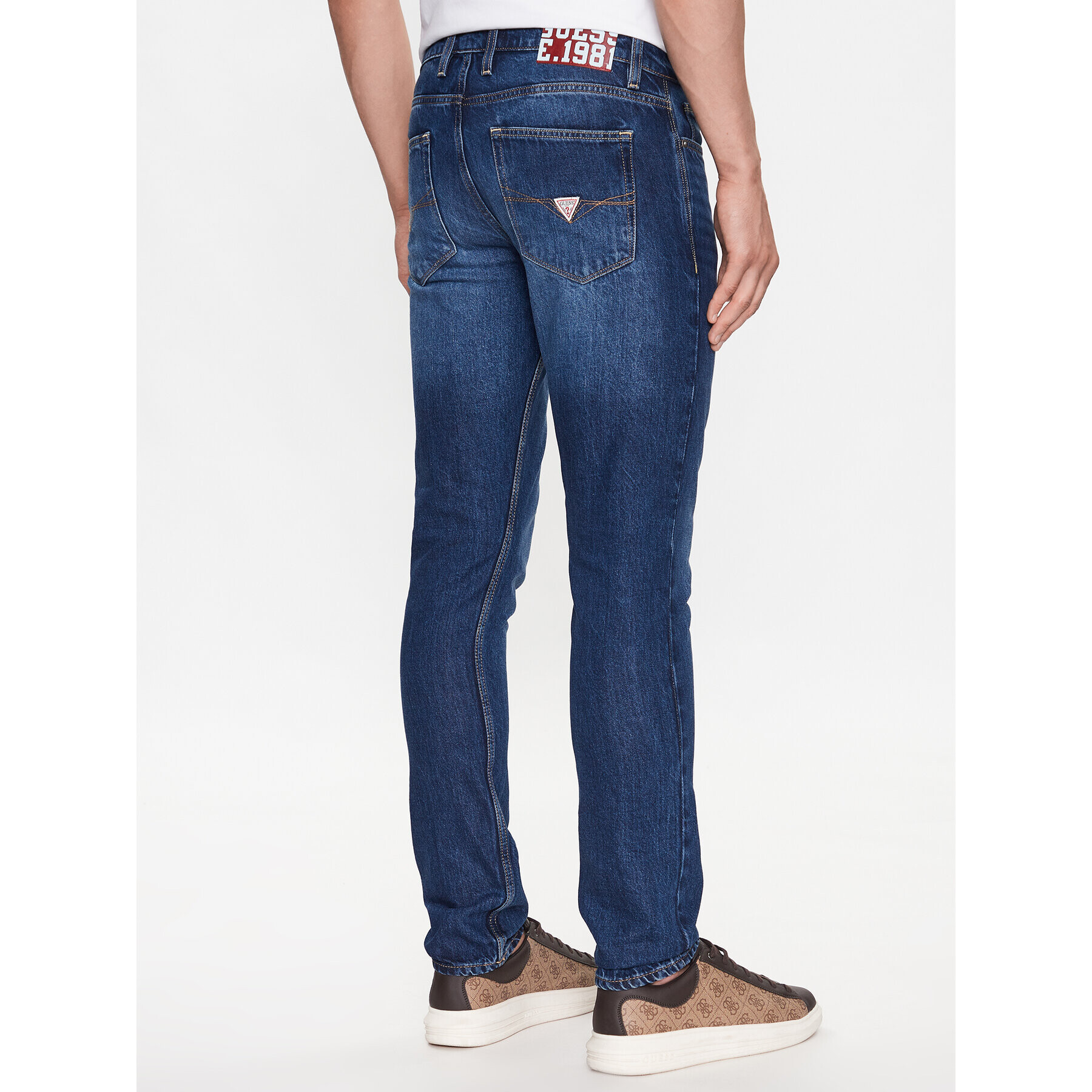 Guess Jeansy M3YAS2 D4T9H Modrá Slim Fit - Pepit.cz