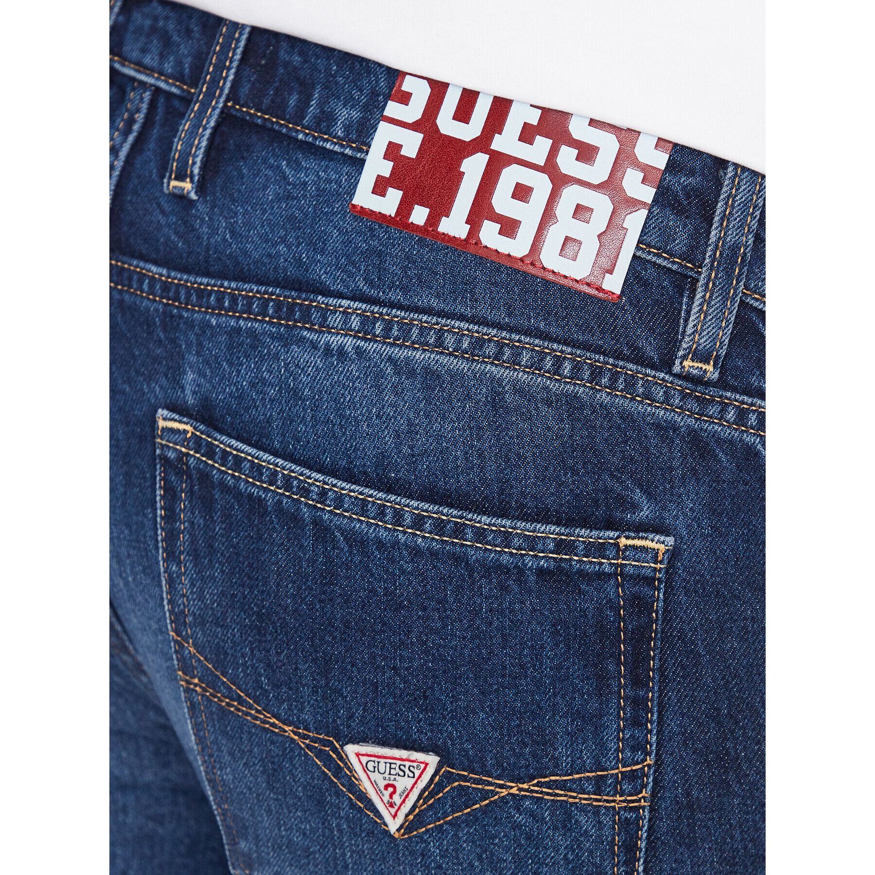 Guess Jeansy M3YAS2 D4T9H Modrá Slim Fit - Pepit.cz