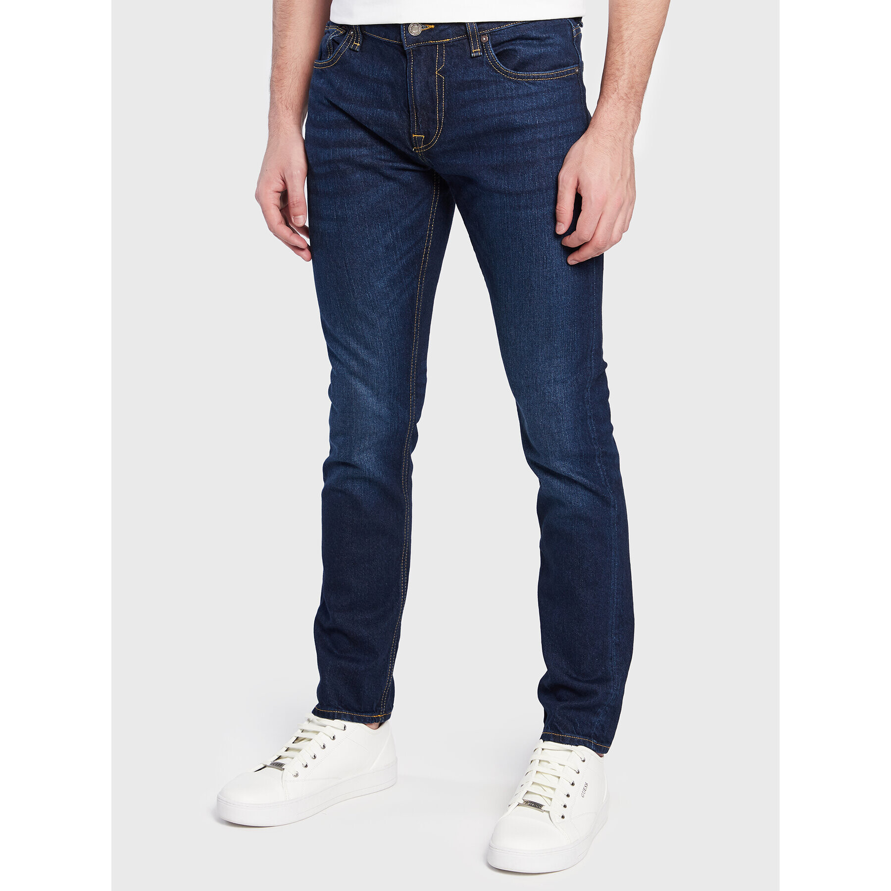 Guess Jeansy Miami M3GAN1 D4Z81 Tmavomodrá Skinny Fit - Pepit.cz