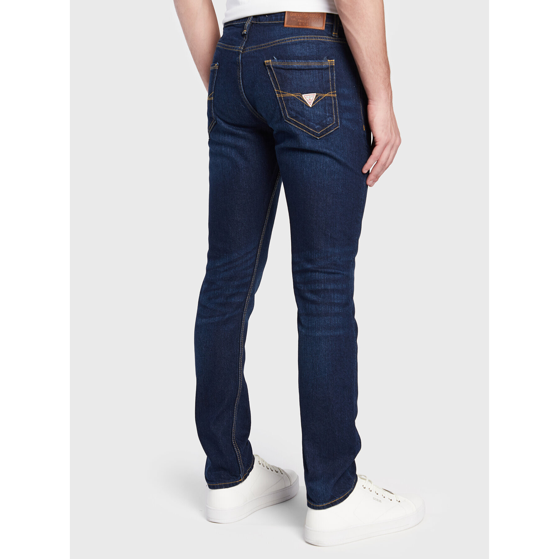 Guess Jeansy Miami M3GAN1 D4Z81 Tmavomodrá Skinny Fit - Pepit.cz