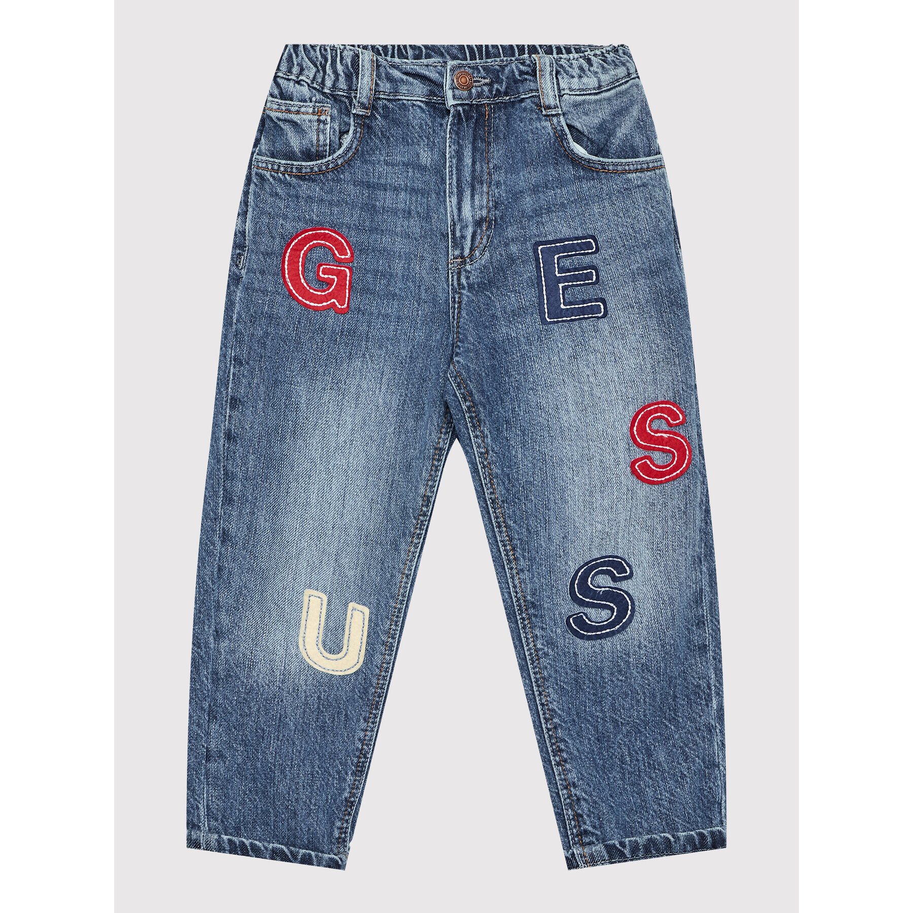 Guess Jeansy N2YA07 D4QP0 Modrá Regular Fit - Pepit.cz