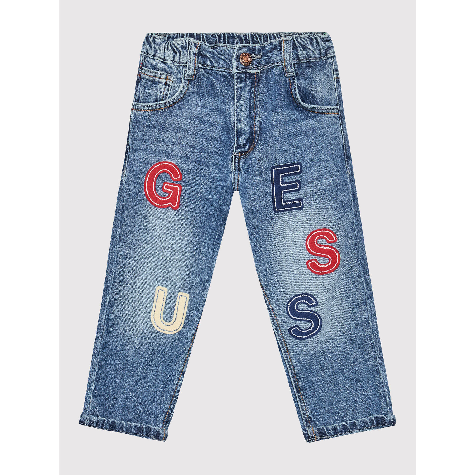 Guess Jeansy N2YA07 D4QP0 Modrá Regular Fit - Pepit.cz