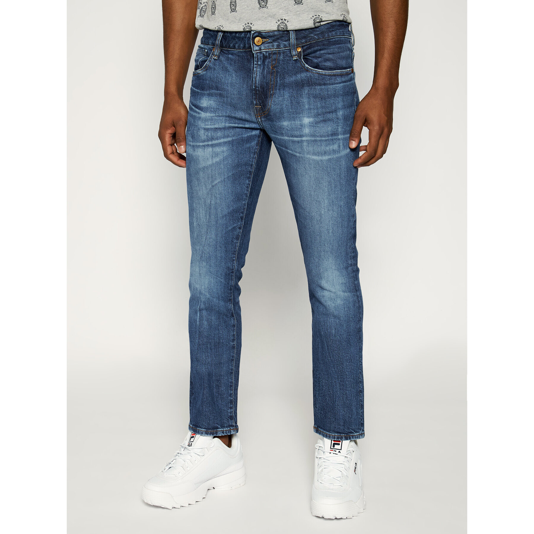 Guess Jeansy Slim Fit M92AN2 D3HU1 Modrá Slim Fit - Pepit.cz