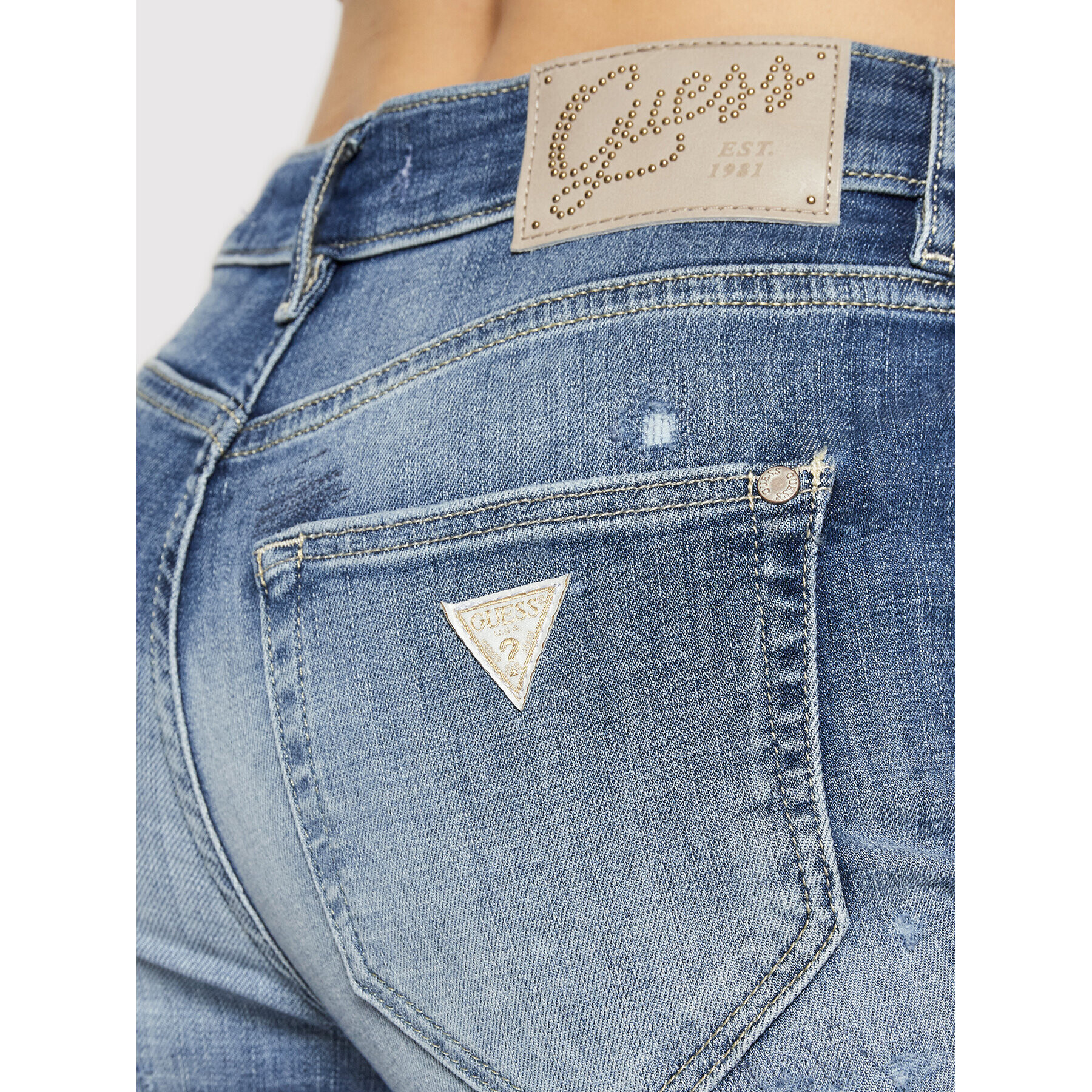 Guess Jeansy Starlette W2RA84 D3ZTE Modrá Straight Fit - Pepit.cz