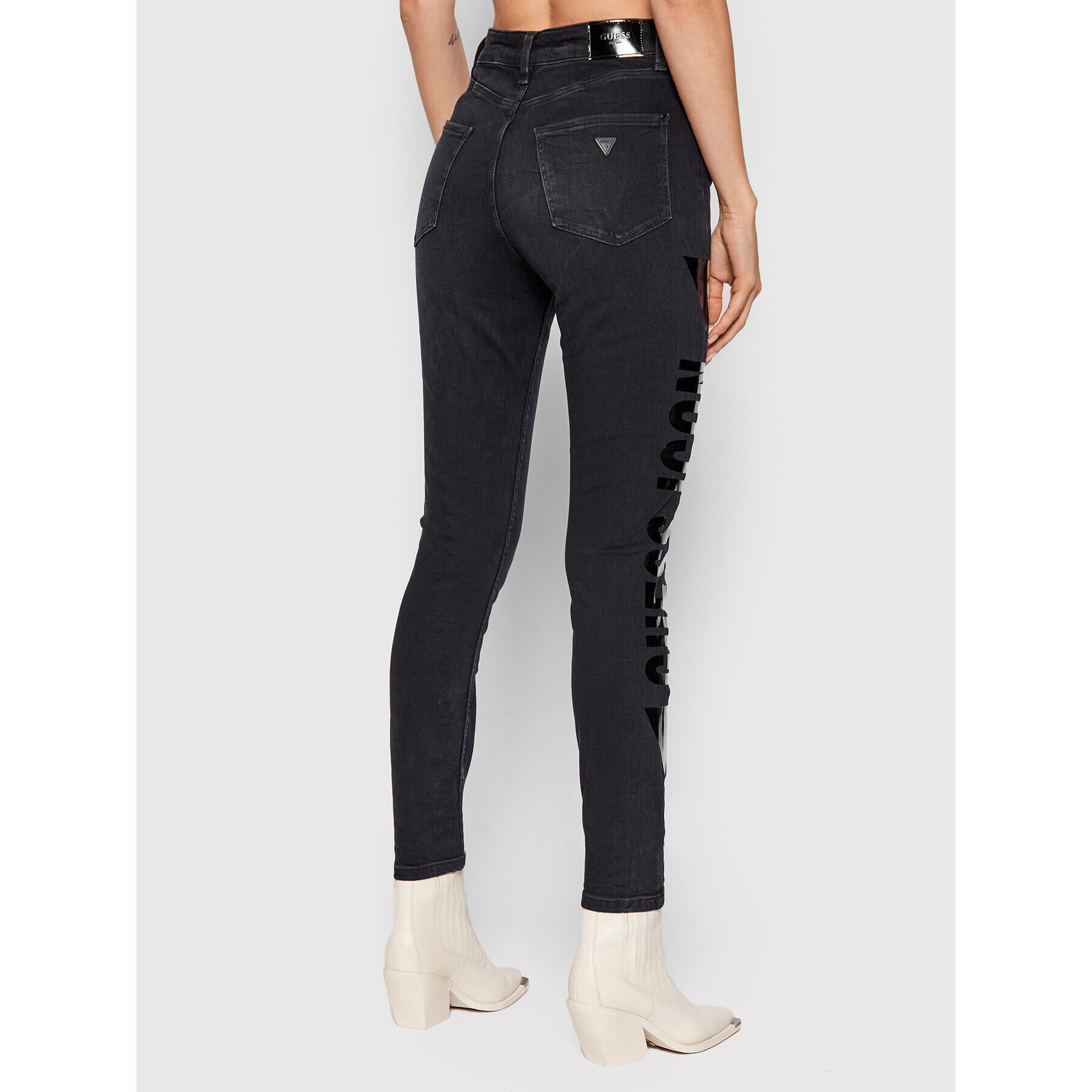 Guess Jeansy Ultimate W1BA94 D4H32 Tmavomodrá Skinny Fit - Pepit.cz