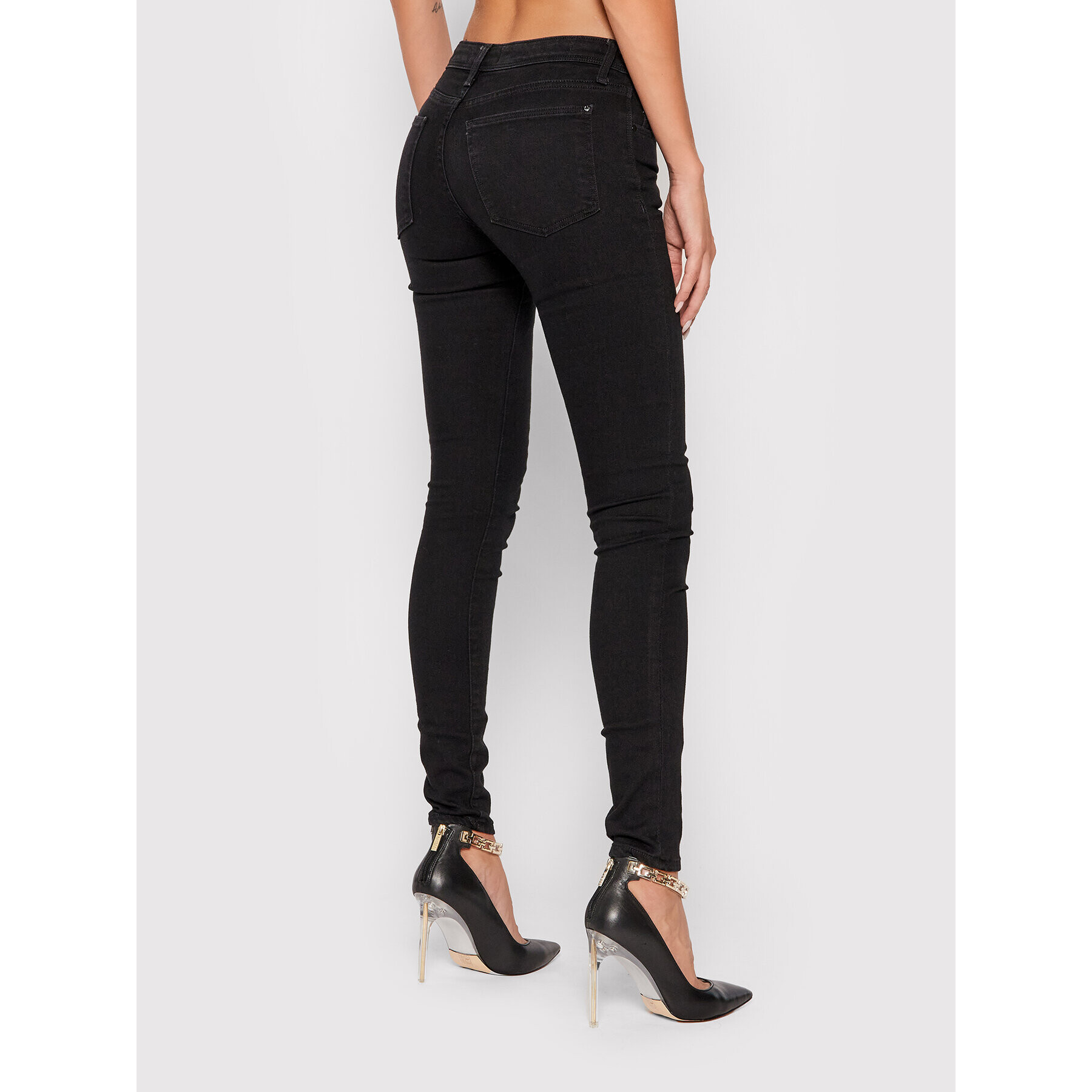 Guess Jeansy W1BAB2 D4F511 Černá Skinny Fit - Pepit.cz