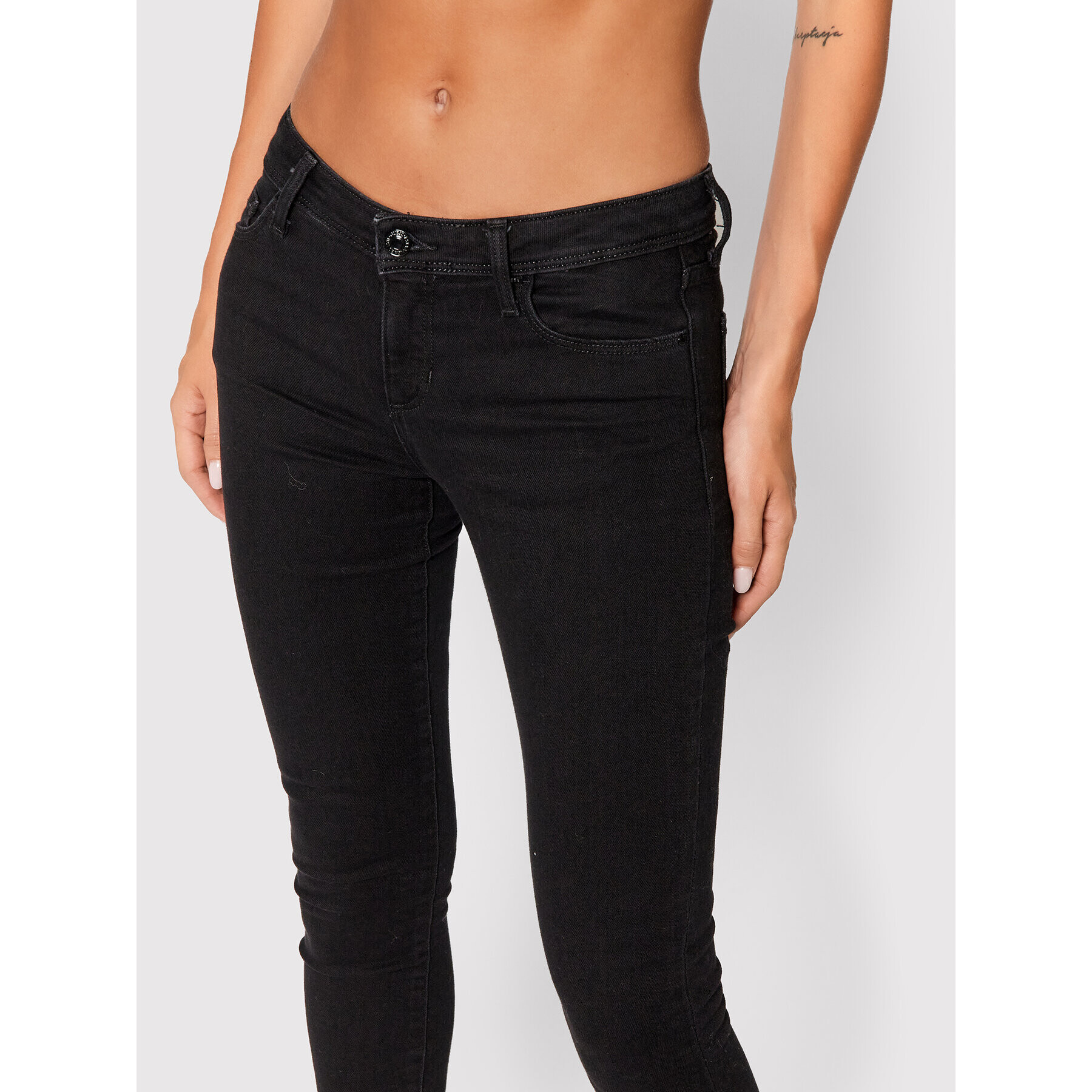 Guess Jeansy W1BAB2 D4F511 Černá Skinny Fit - Pepit.cz