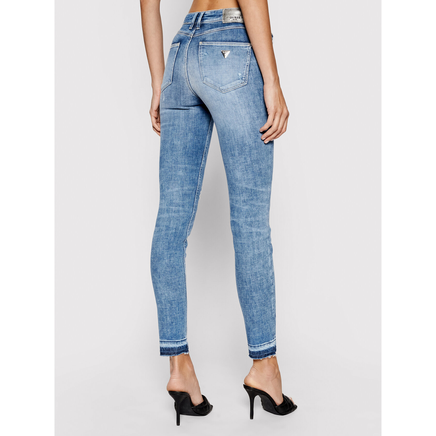 Guess Jeansy W1GA46 D3ZTD Modrá Skinny Fit - Pepit.cz