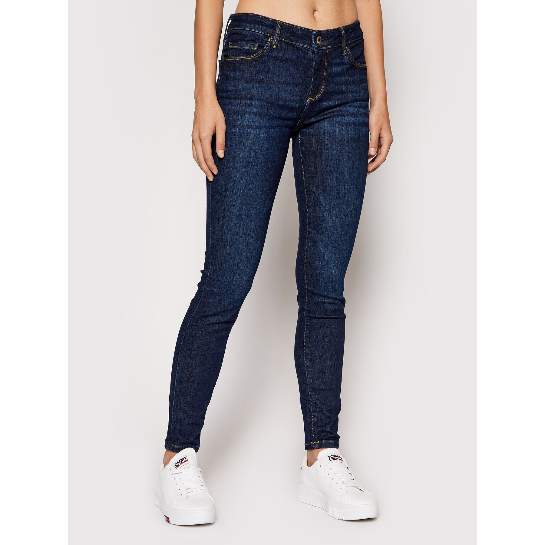 Guess Jeansy W1YA99 D4GV1 Tmavomodrá Skinny Fit - Pepit.cz