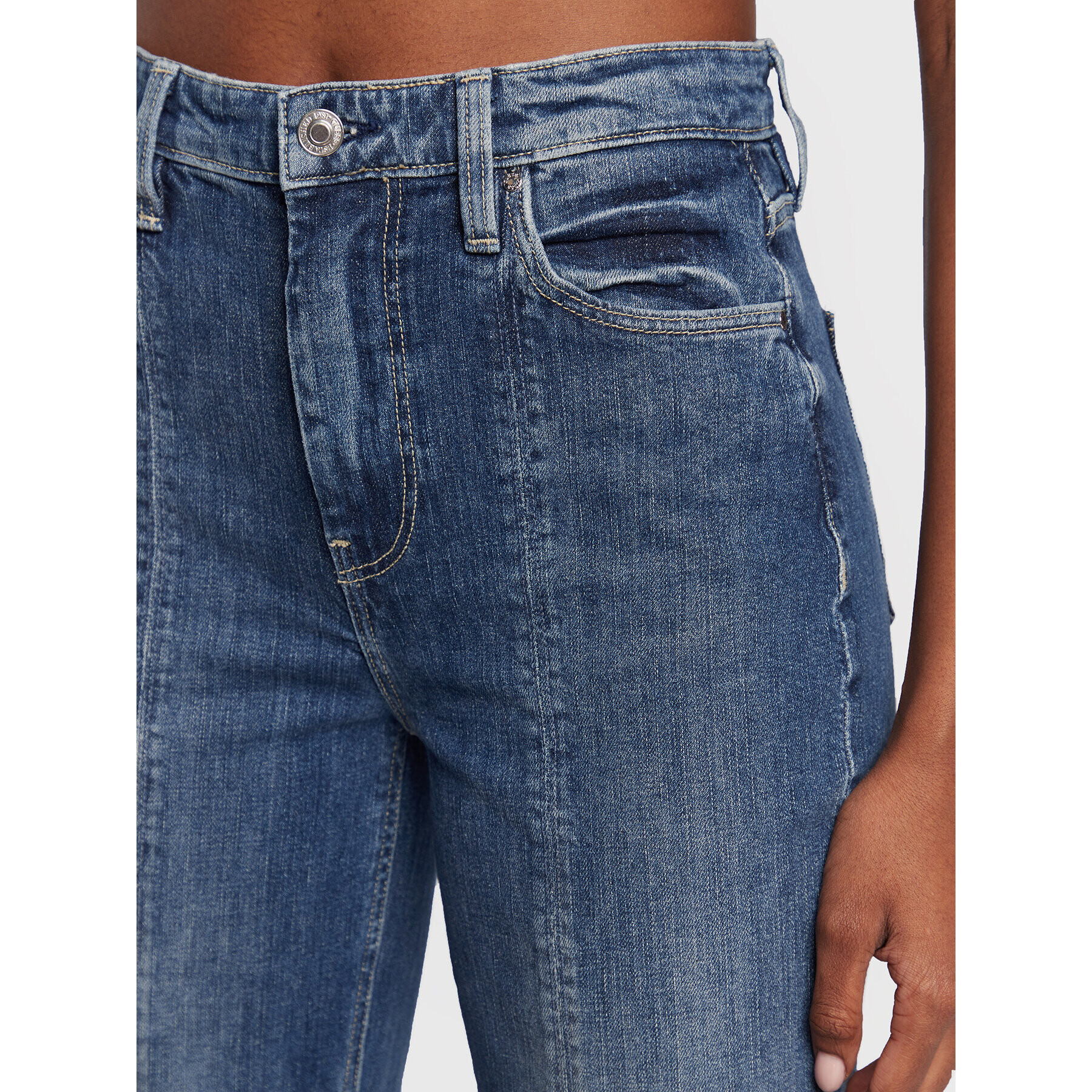 Guess Jeansy W2BA0F D4H74 Modrá Authentic Straight Fit - Pepit.cz