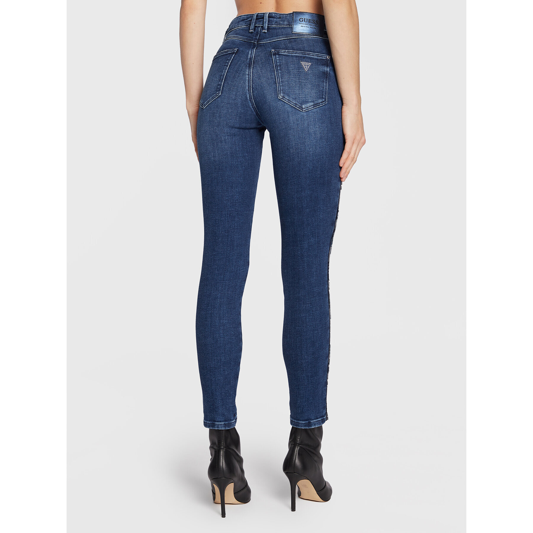 Guess Jeansy W2BA46 D4H1A Modrá Skinny Fit - Pepit.cz