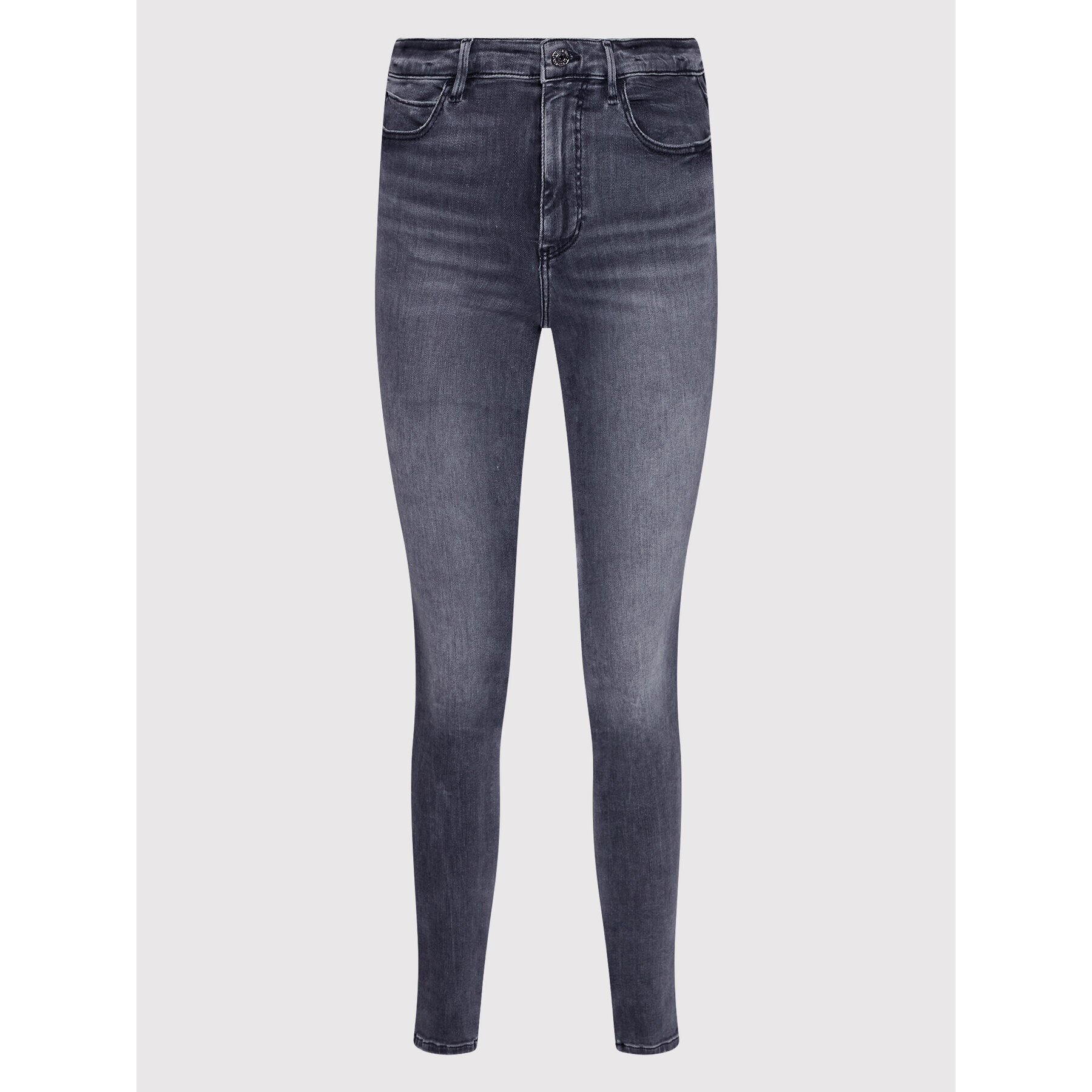 Guess Jeansy W2YA46 D4PZ2 Šedá Skinny Fit - Pepit.cz