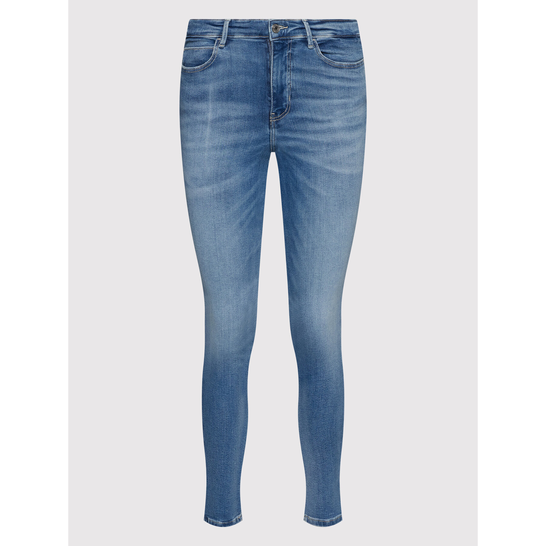 Guess Jeansy W2YA46 D4Q01 Modrá Skinny Fit - Pepit.cz