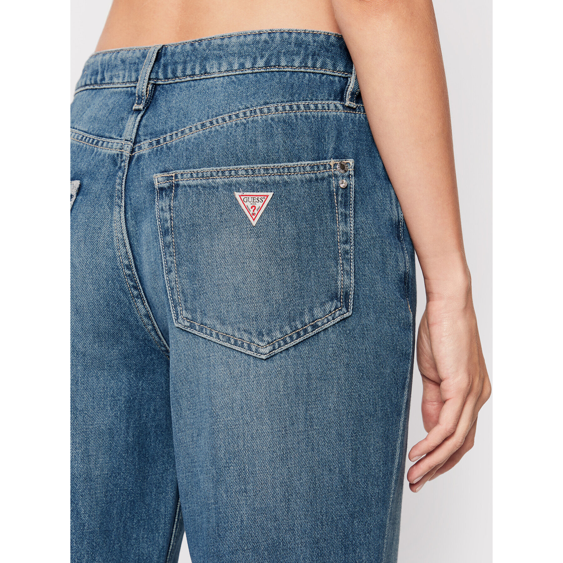 Guess Jeansy W2YA73 D4PX1 Modrá Relaxed Fit - Pepit.cz